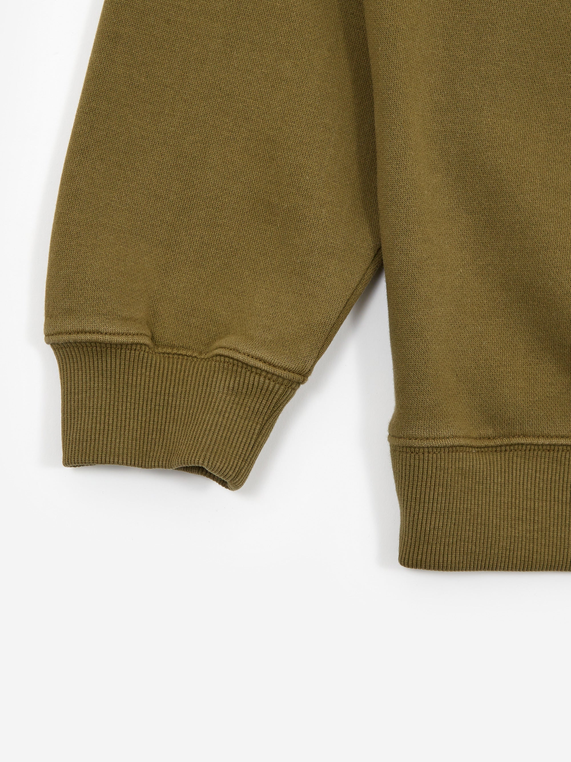 Goodhood Worldwide Basic Crew Sweat - Olive - Image 5