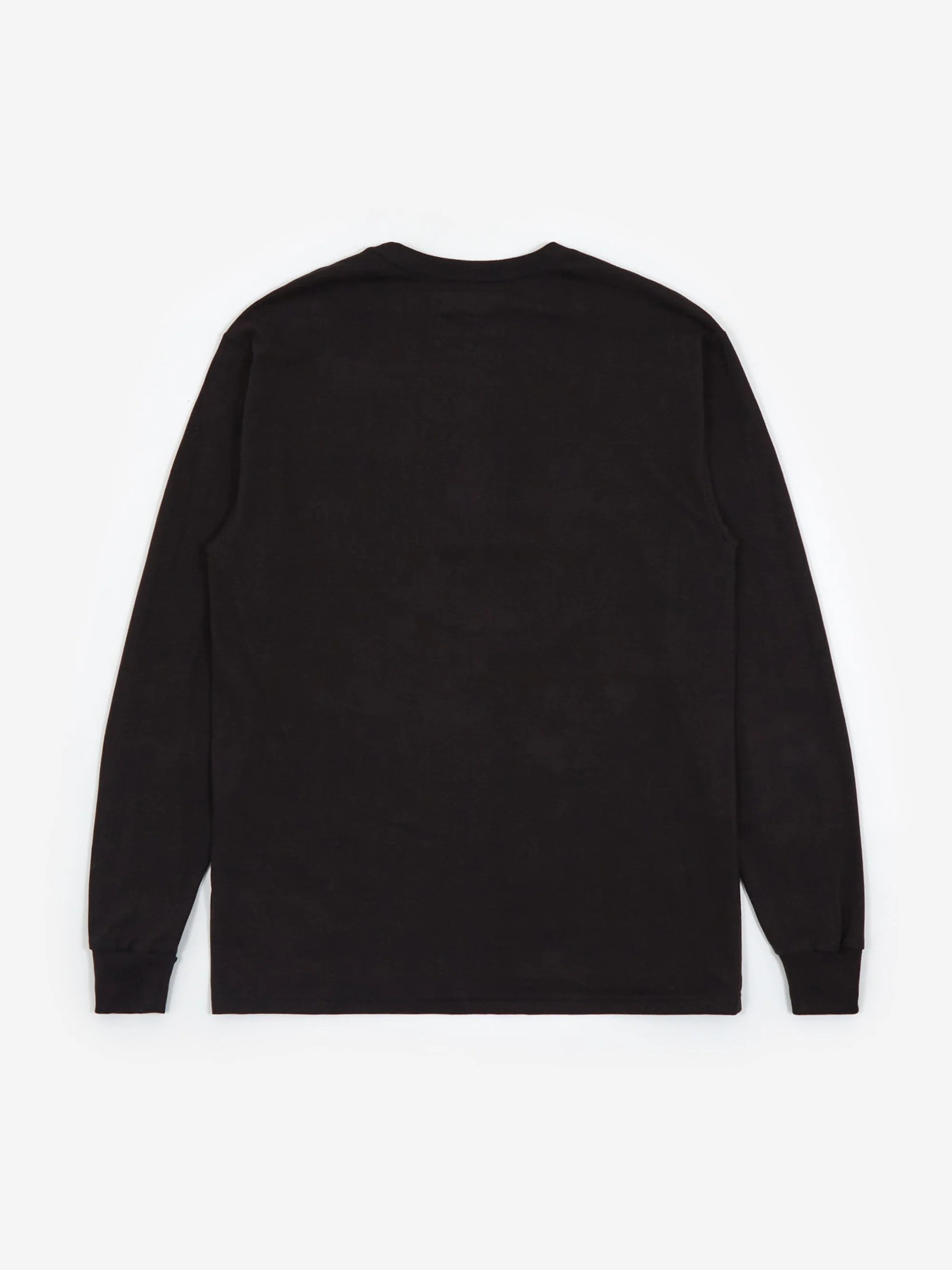 Goodhood Worldwide Basic Longsleeve Pocket T-Shirt - Black - Image 5