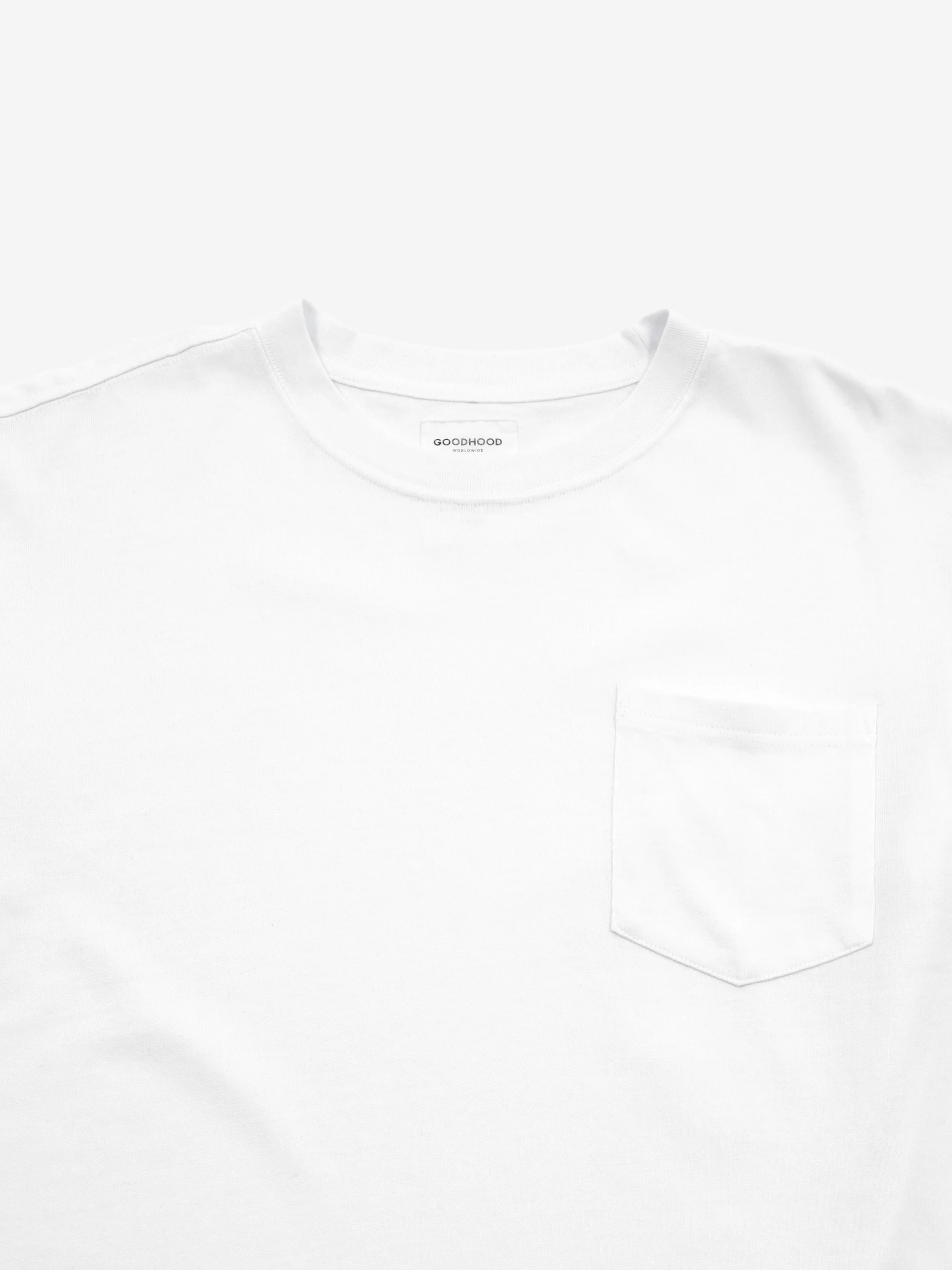 Goodhood Worldwide Basic Pocket Micro Print T-Shirt - White - Image 3