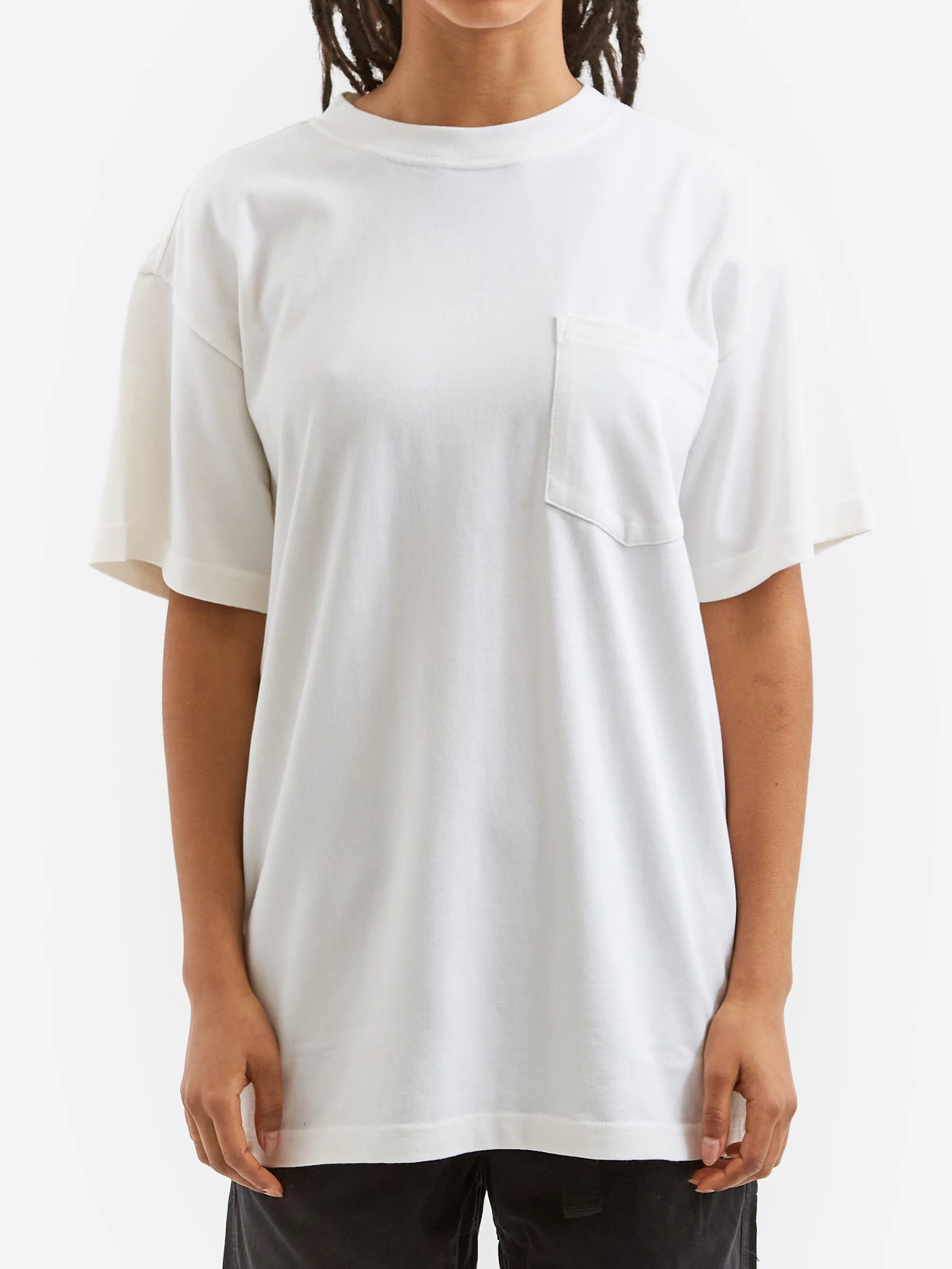 Goodhood Worldwide Basic Pocket Micro Print T-Shirt - White - Image 6
