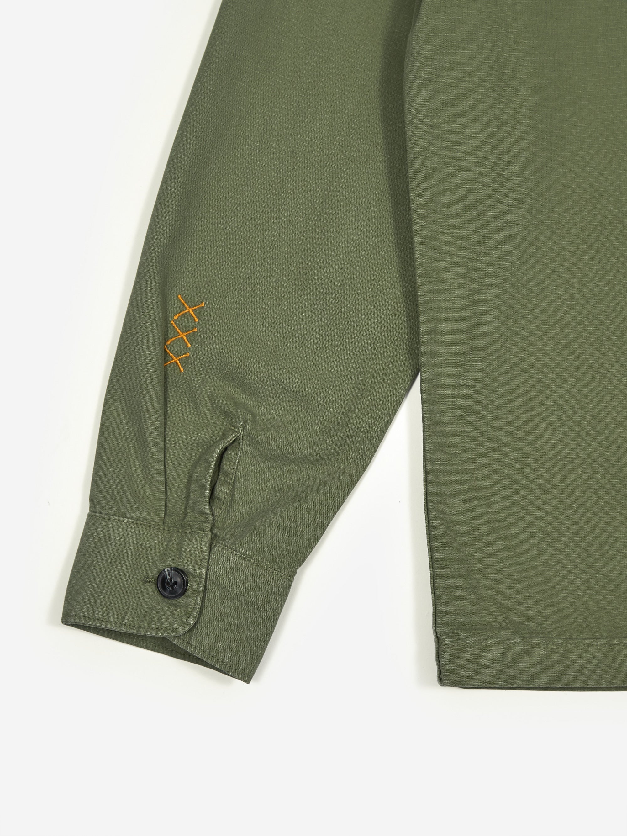Goodhood Worldwide BDU Double Pocket Shirt - Olive - Image 9