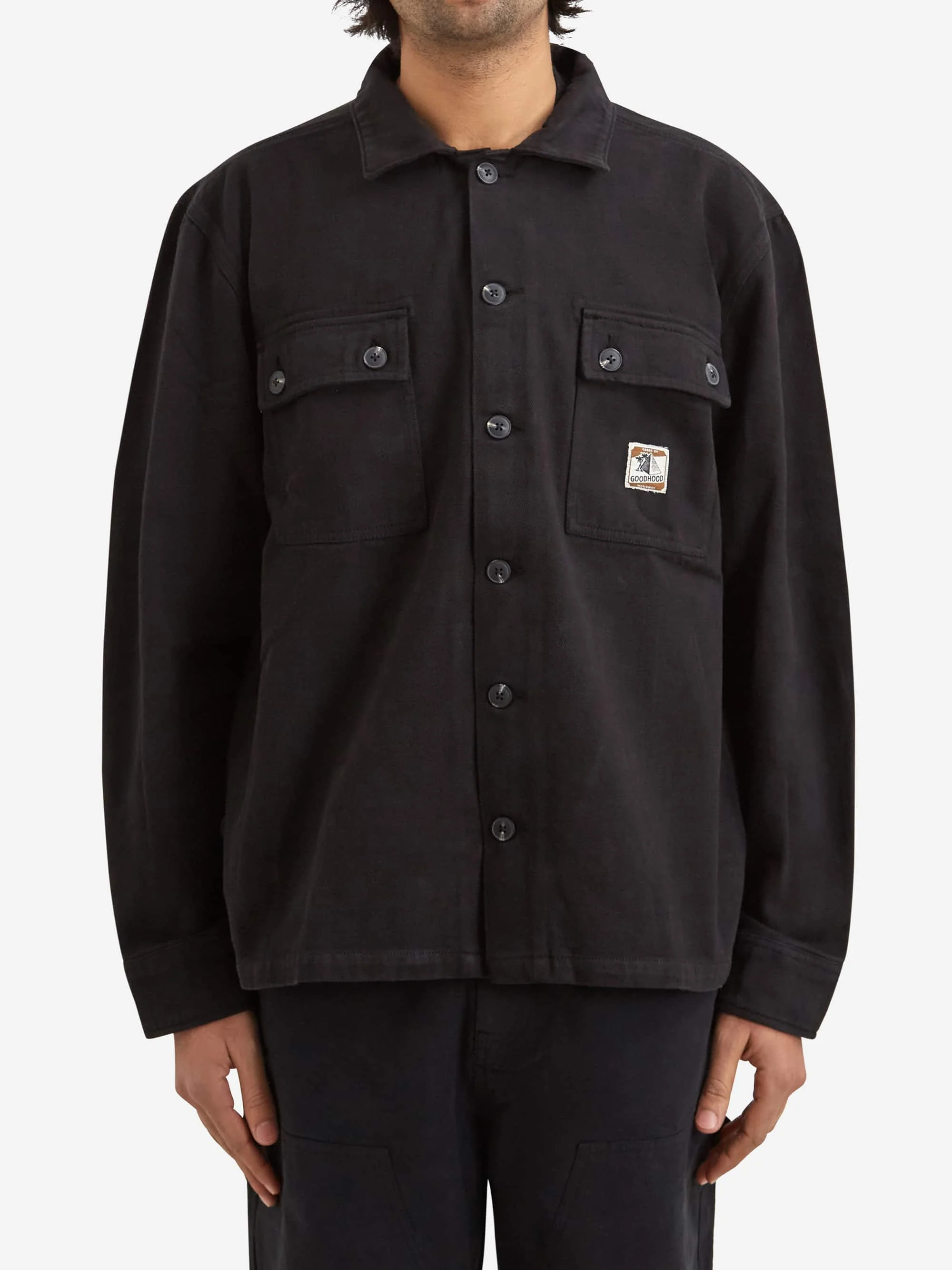 Goodhood Worldwide BDU Overshirt - Black - Image 2