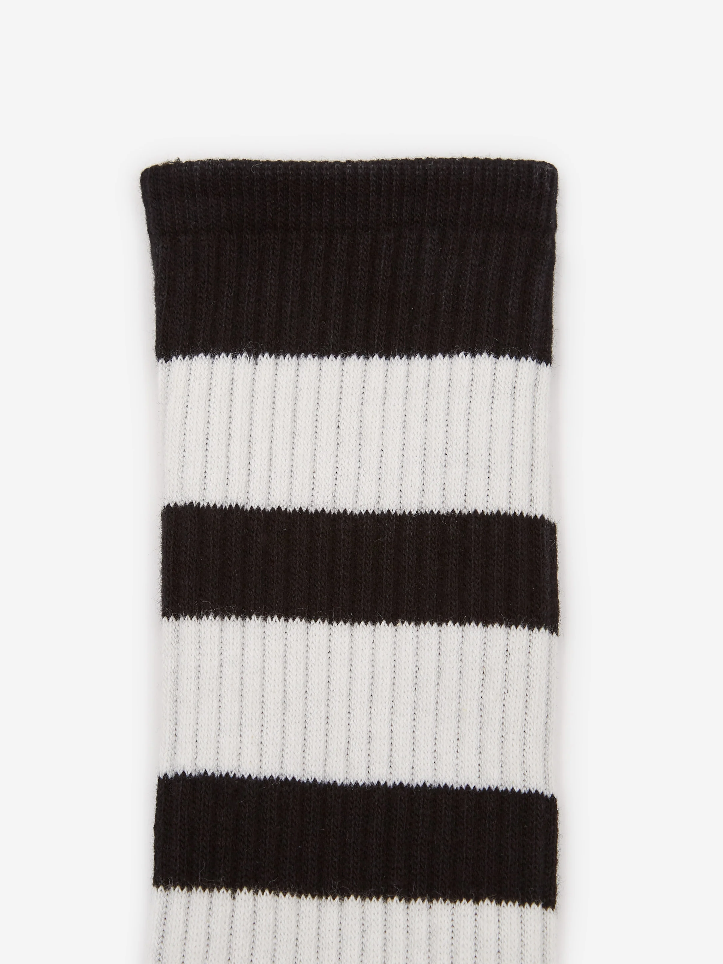 Goodhood Worldwide Classic Stripe Sock - Black/White Stripe - Image 2
