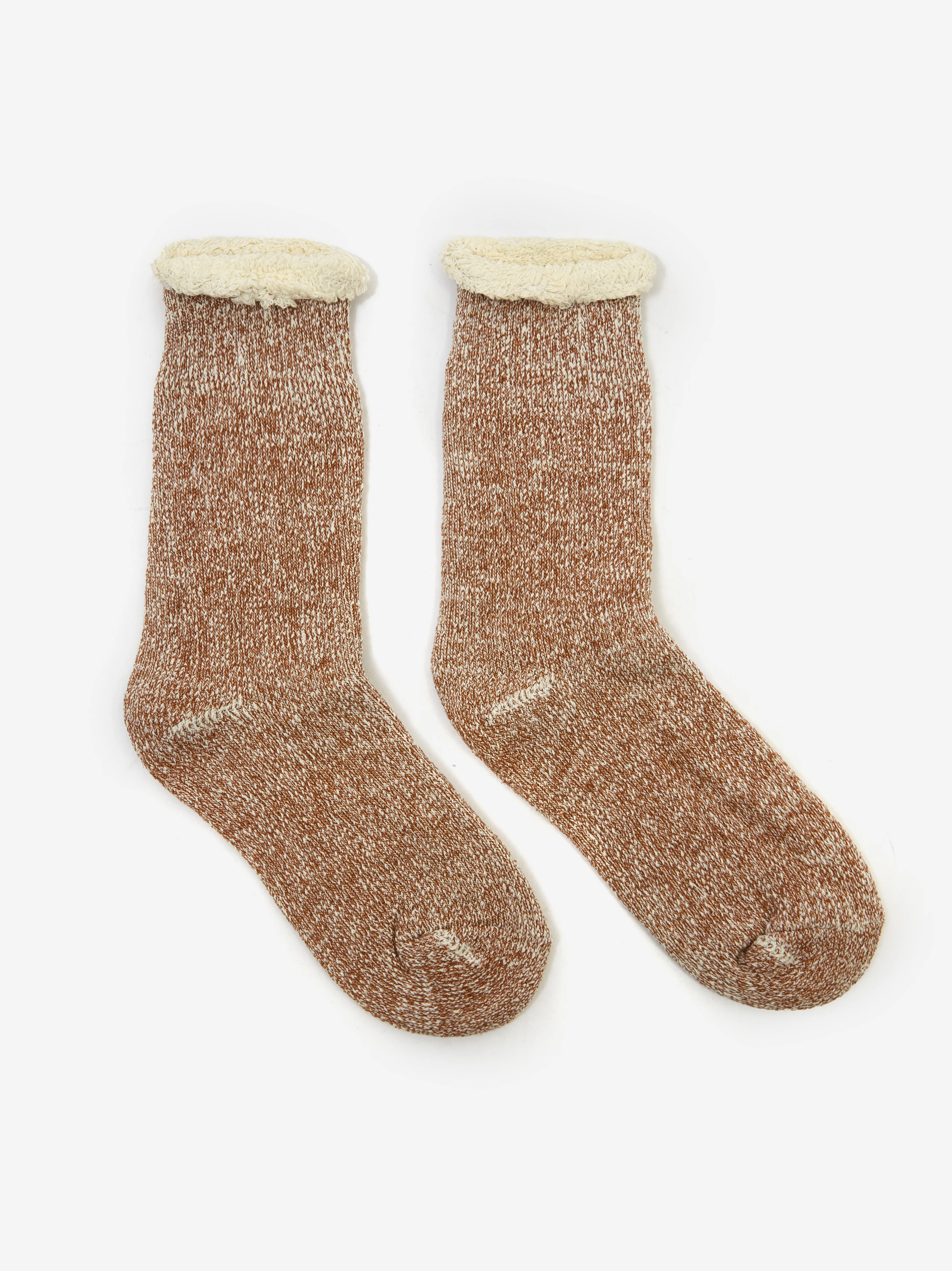 Goodhood Worldwide Double Faced Sock - Brown