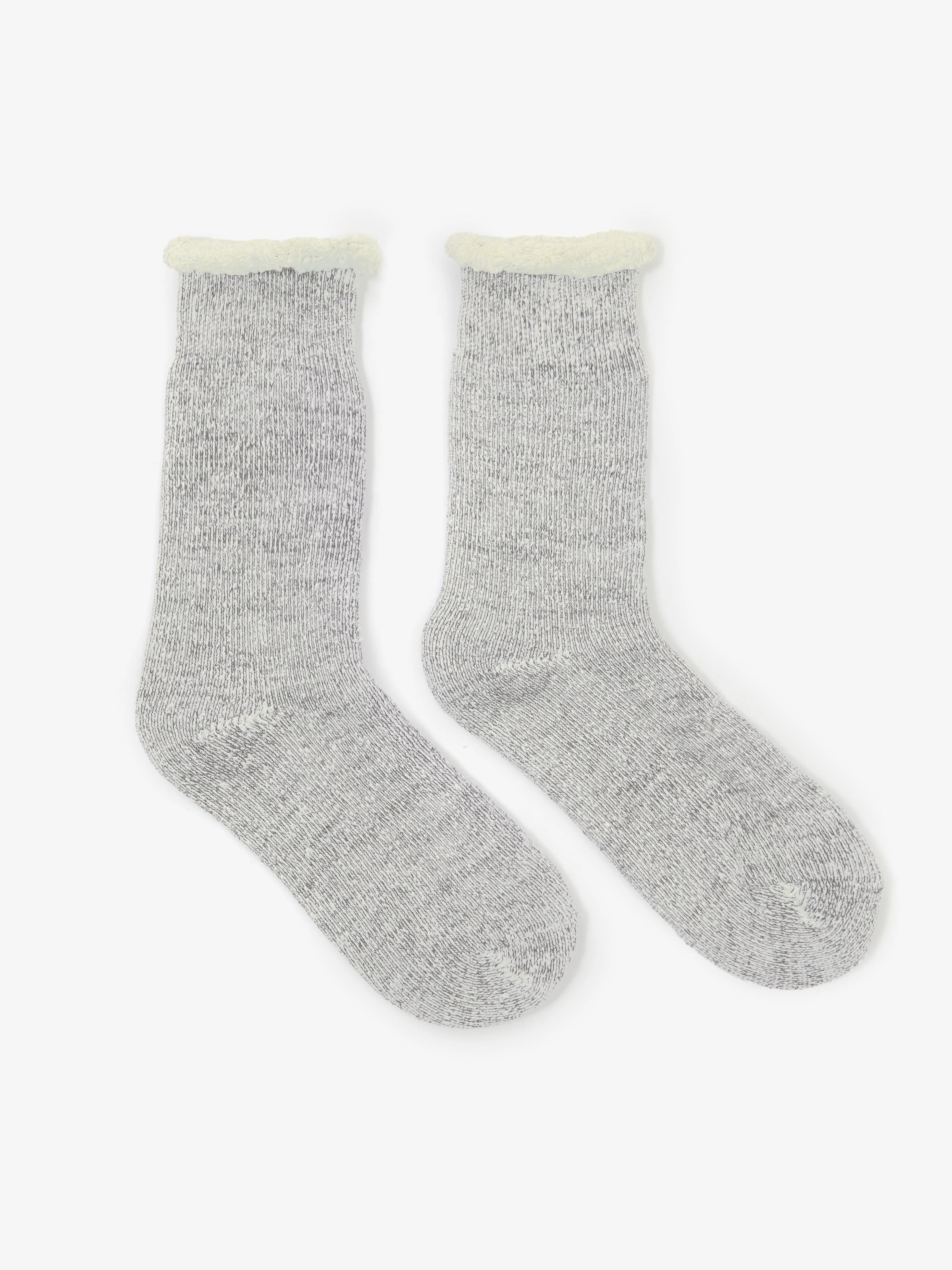 Goodhood Worldwide Double Faced Sock - Light Grey