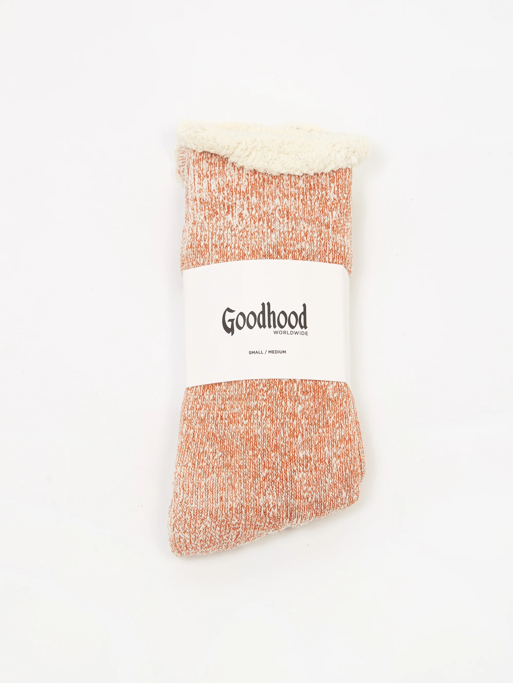 Goodhood Worldwide Double Faced Socks - Burnt Orange - Image 2