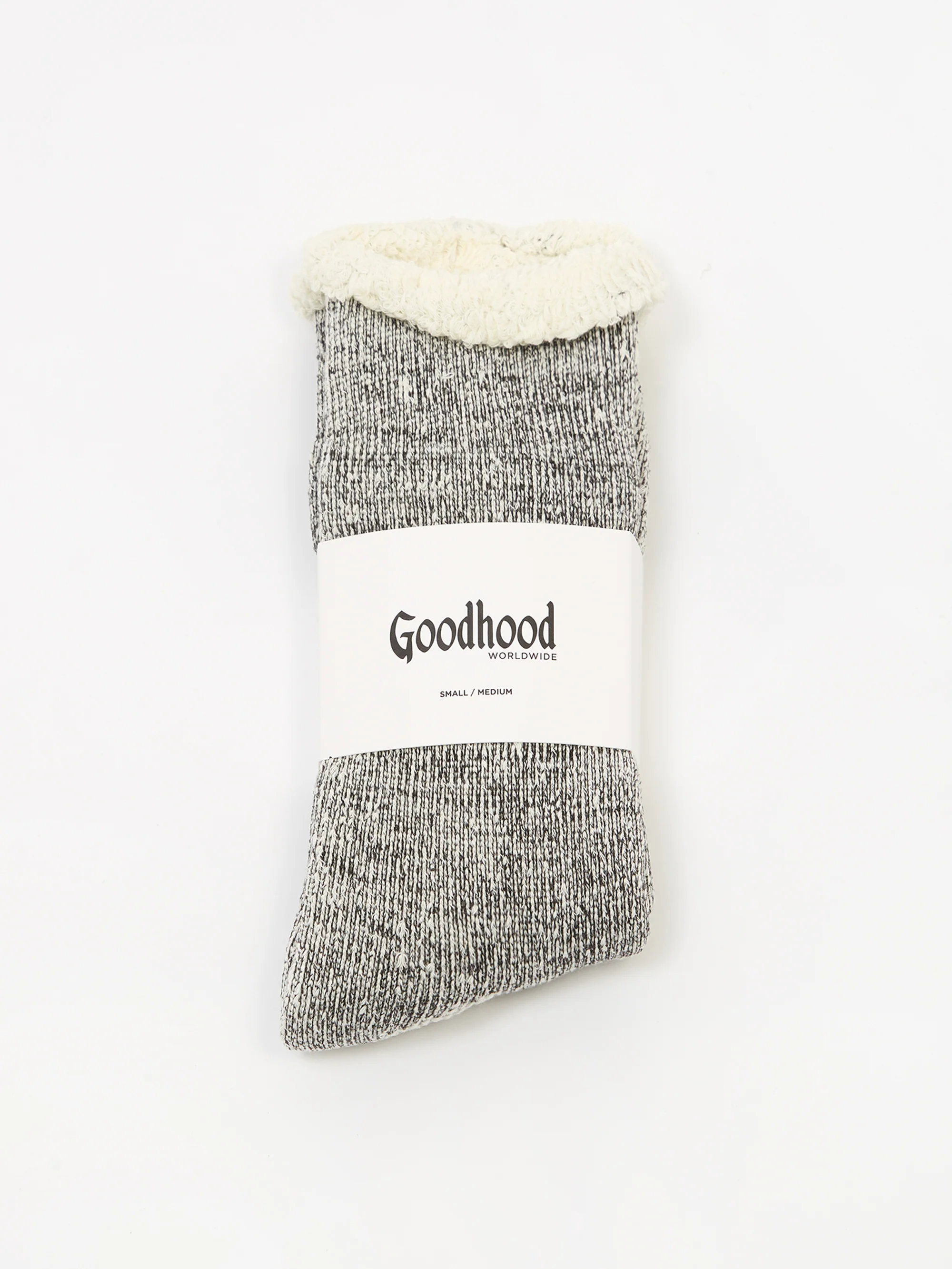 Goodhood Worldwide Double Faced Socks - Charcoal - Image 2