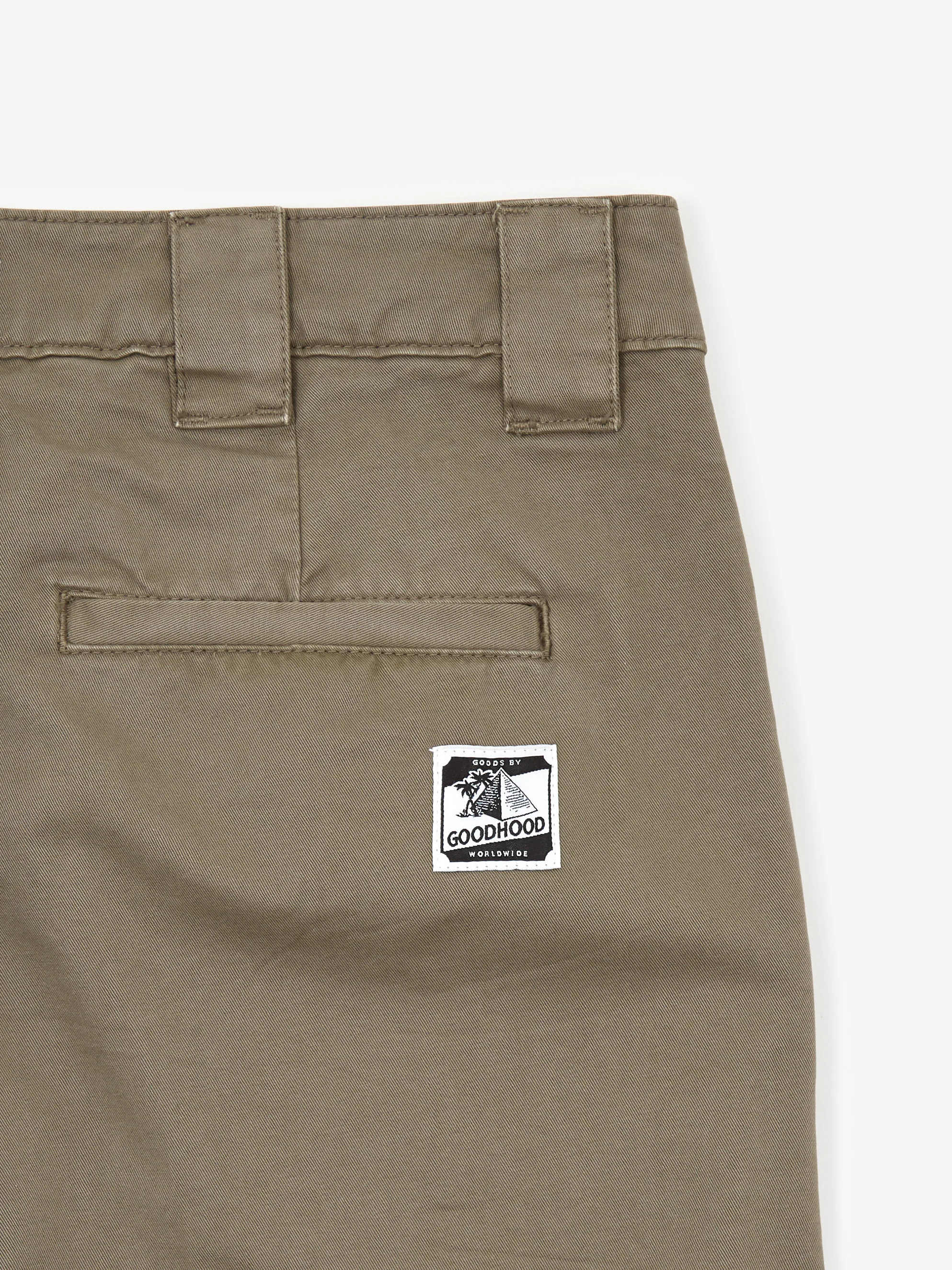 Goodhood Worldwide Drill Work Pant - Olive - Image 6