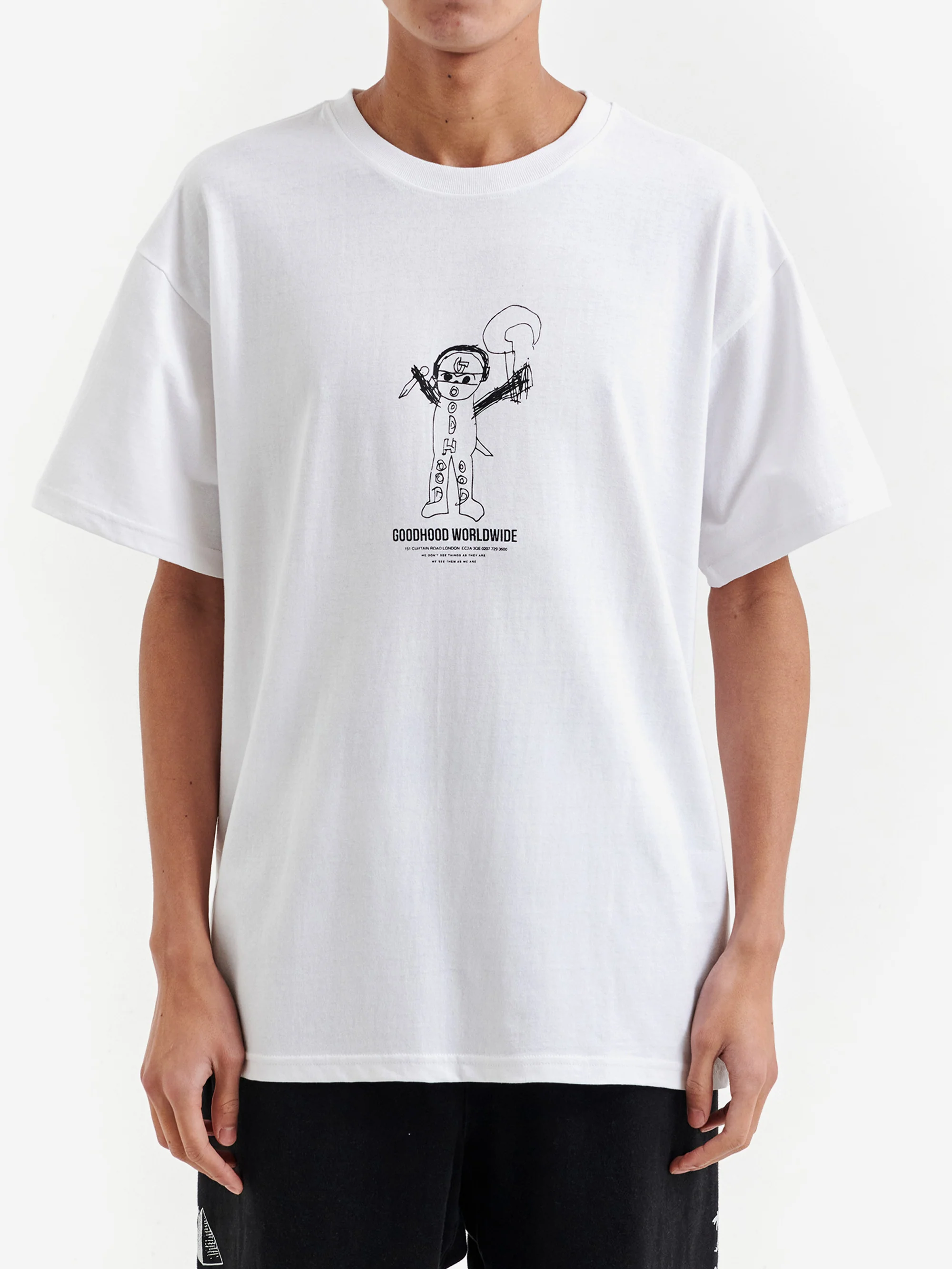 Goodhood Worldwide Duff T-Shirt - White - Image 2