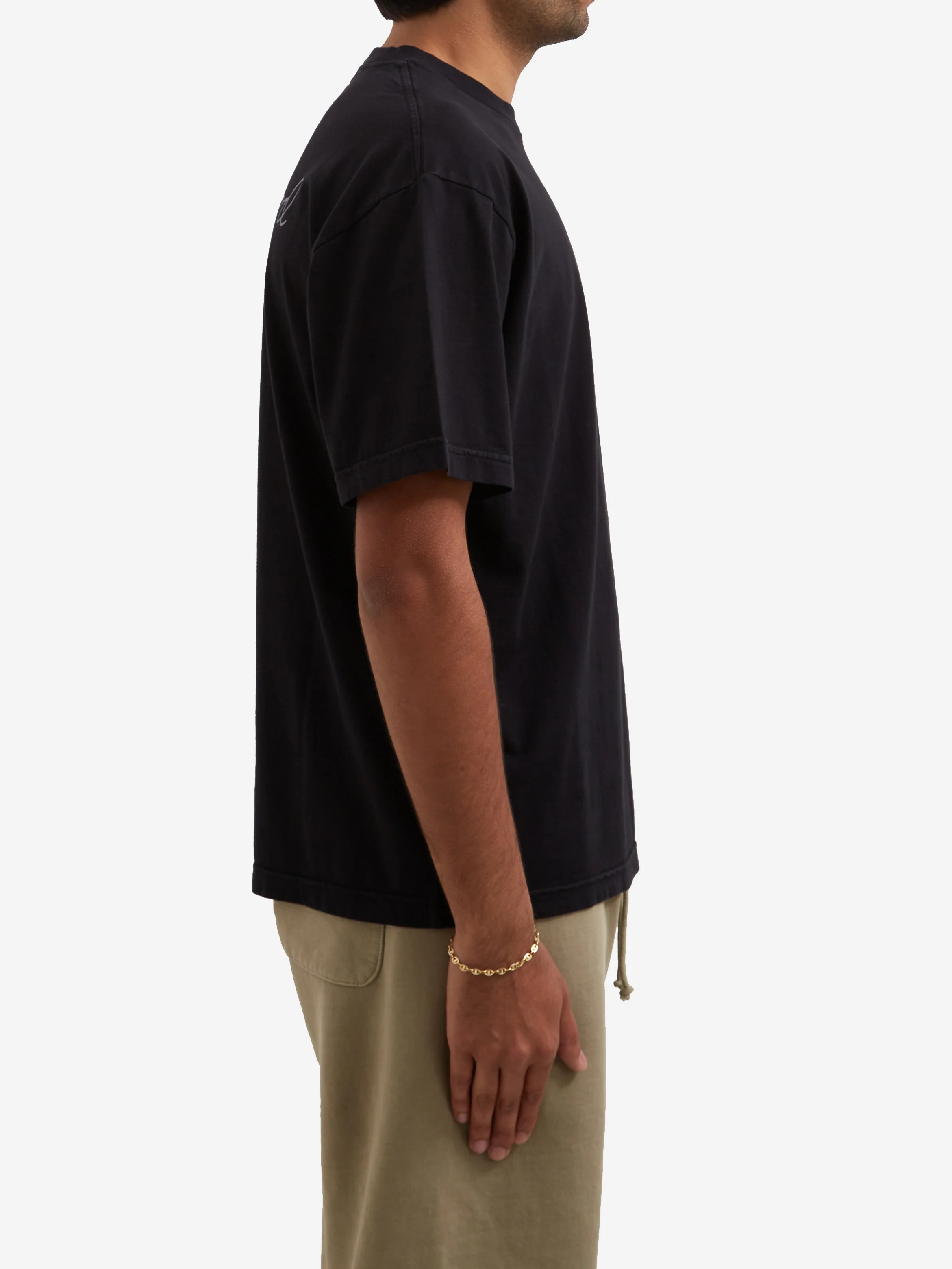 Goodhood Worldwide Follow The Script T-Shirt - Black - Image 9