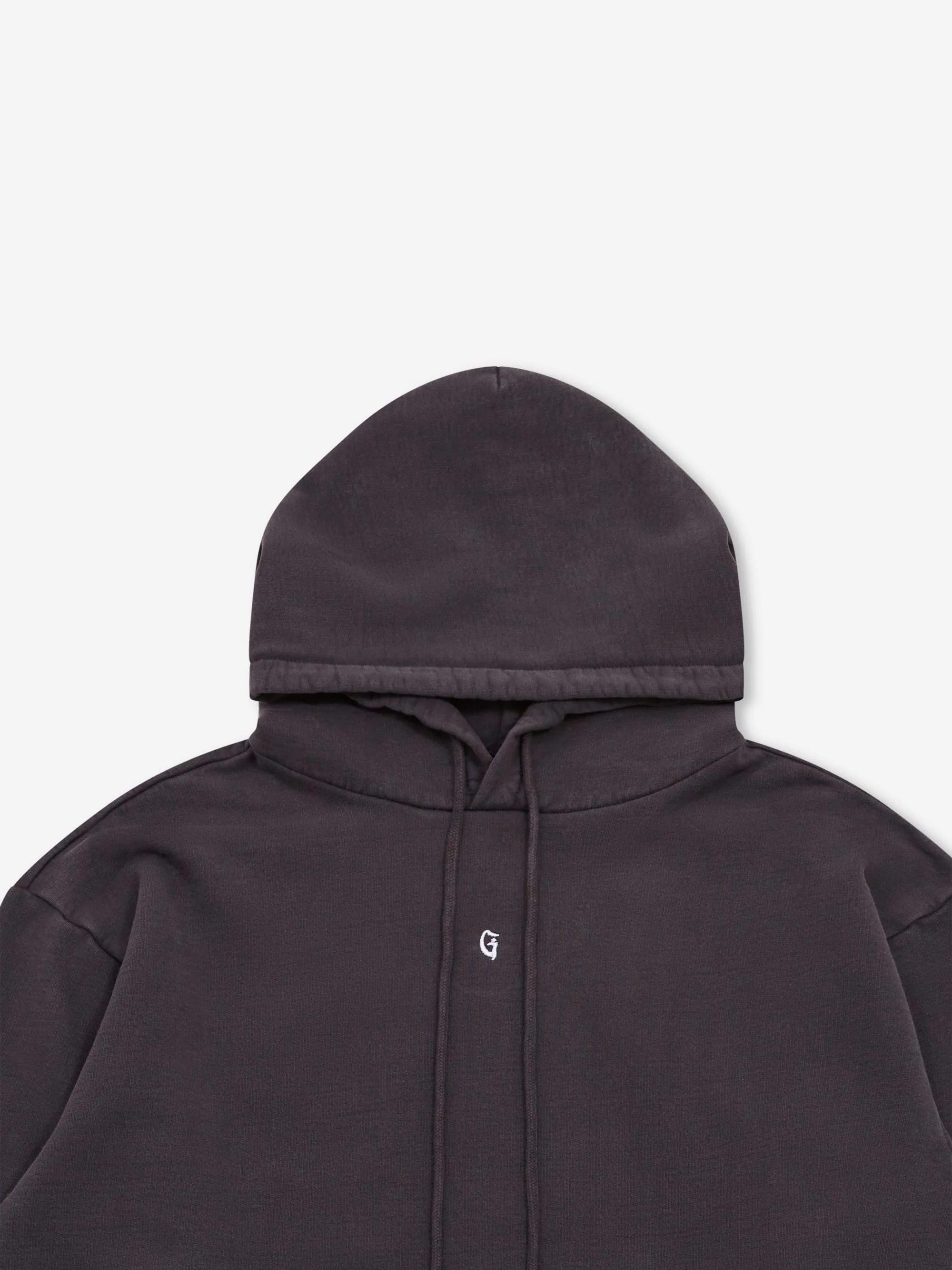 Goodhood Worldwide G Hoodie - Faded Black - Image 4