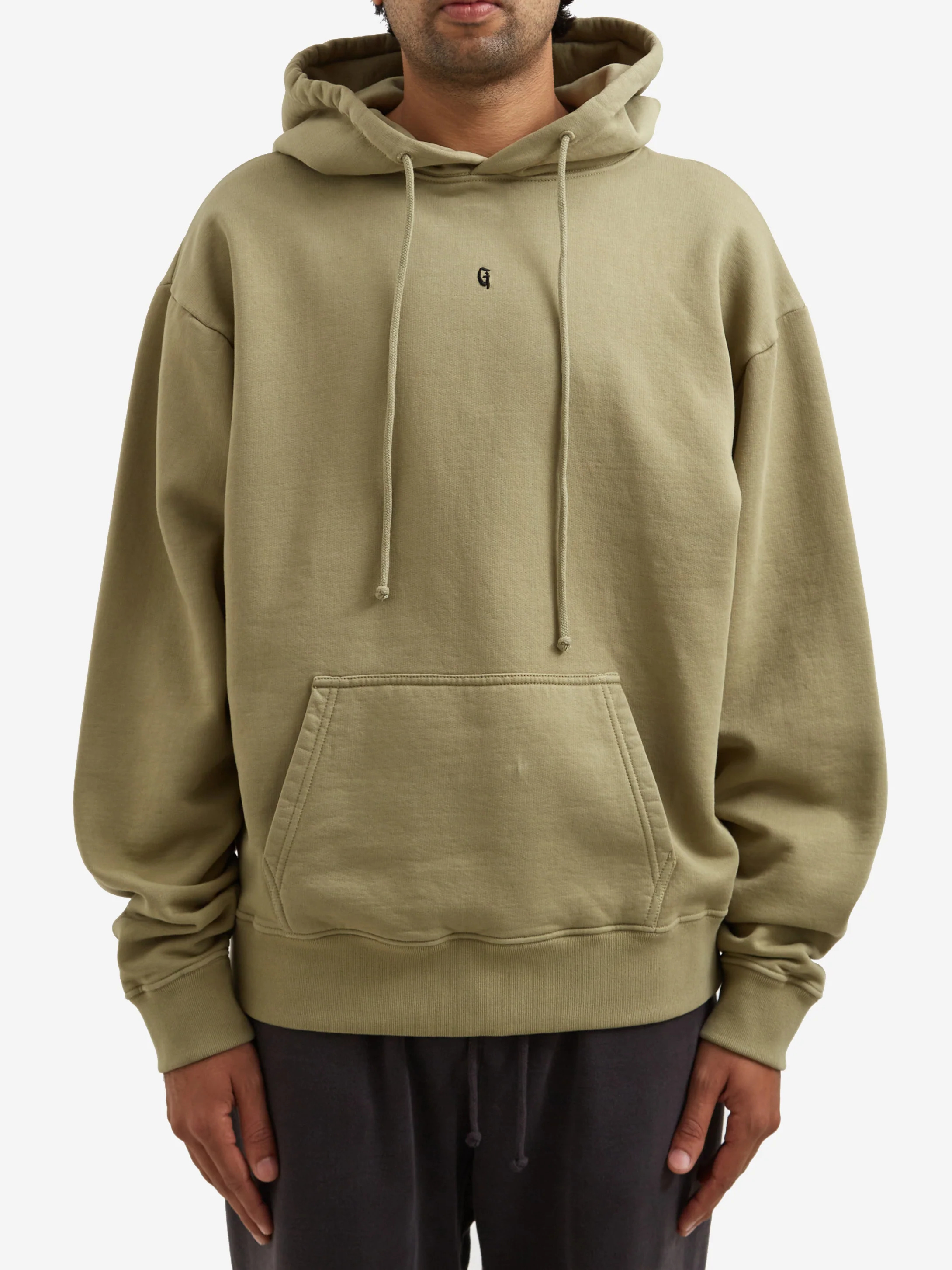 Goodhood Worldwide G Hoodie - Faded Olive - Image 2