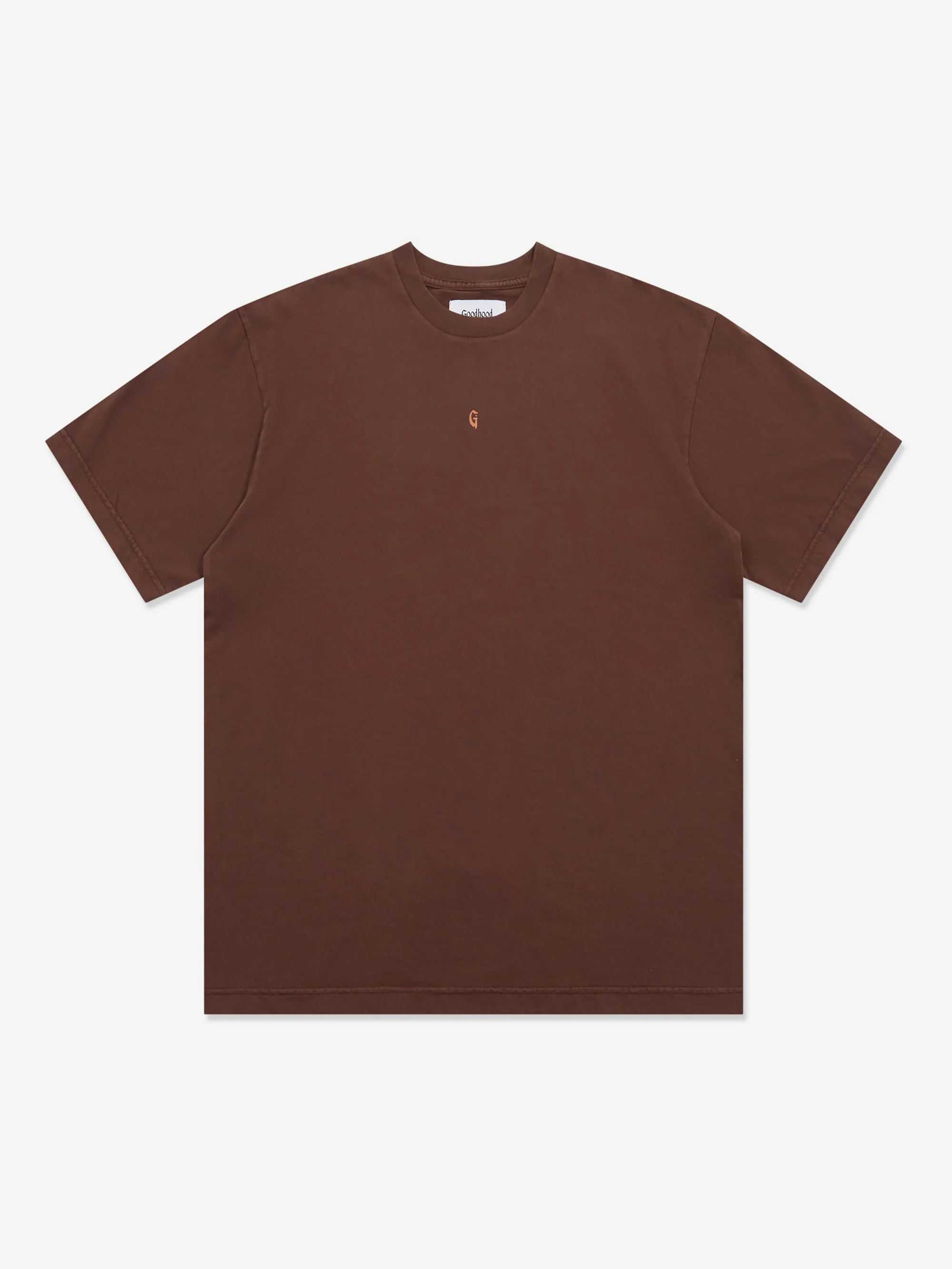 Goodhood Worldwide G T-Shirt - Faded Brown