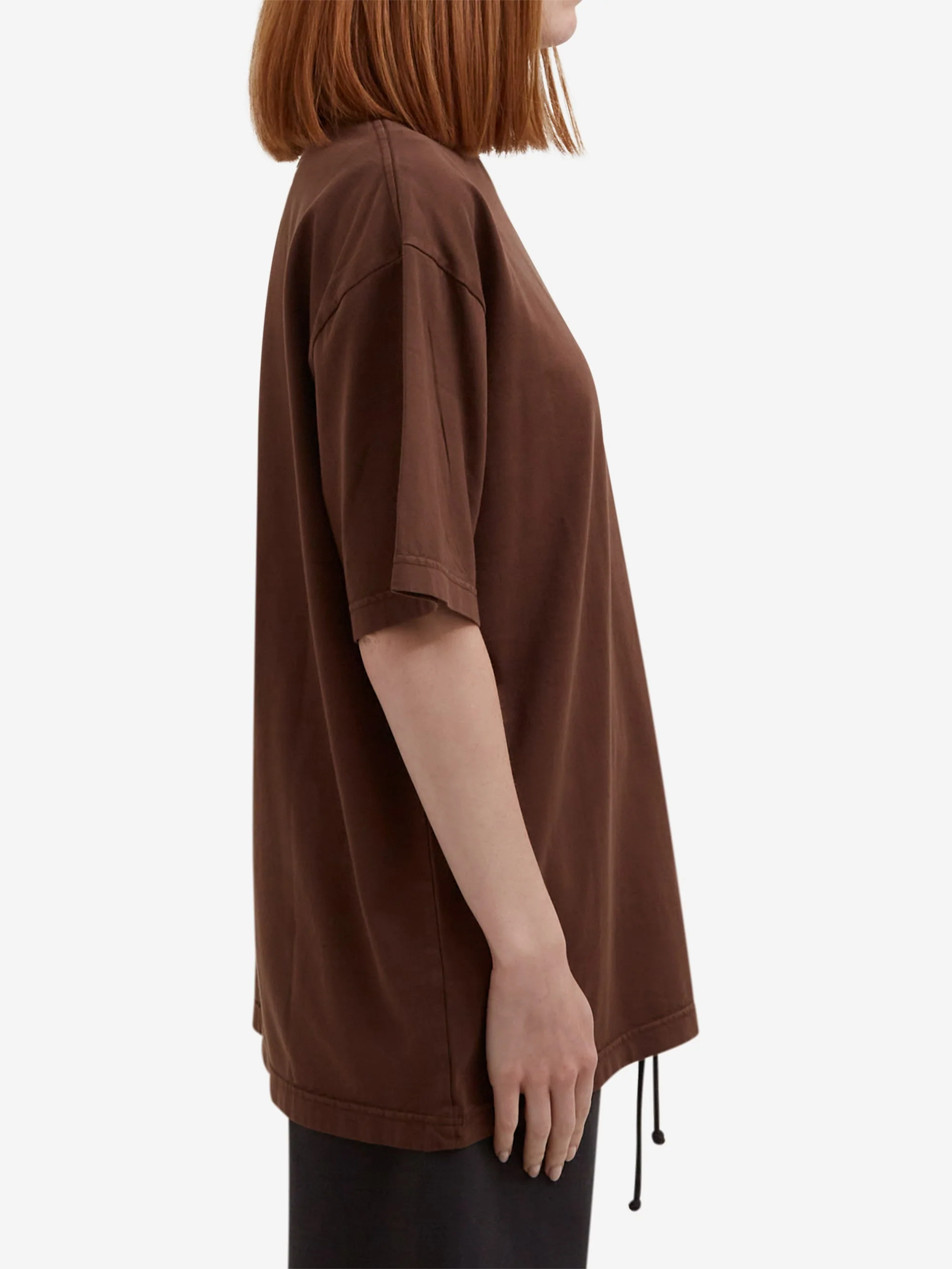 Goodhood Worldwide G T-Shirt - Faded Brown - Image 7