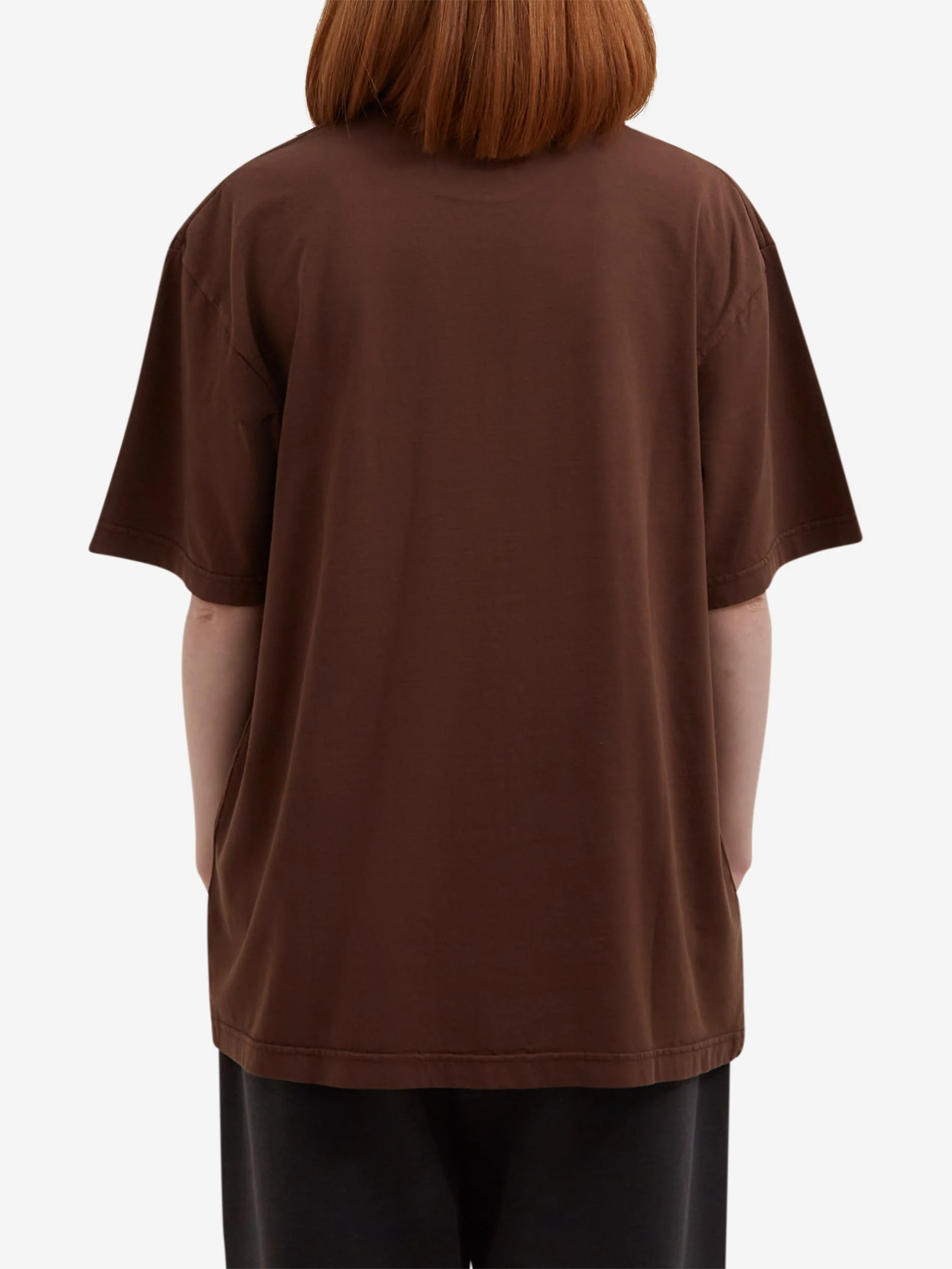 Goodhood Worldwide G T-Shirt - Faded Brown - Image 9