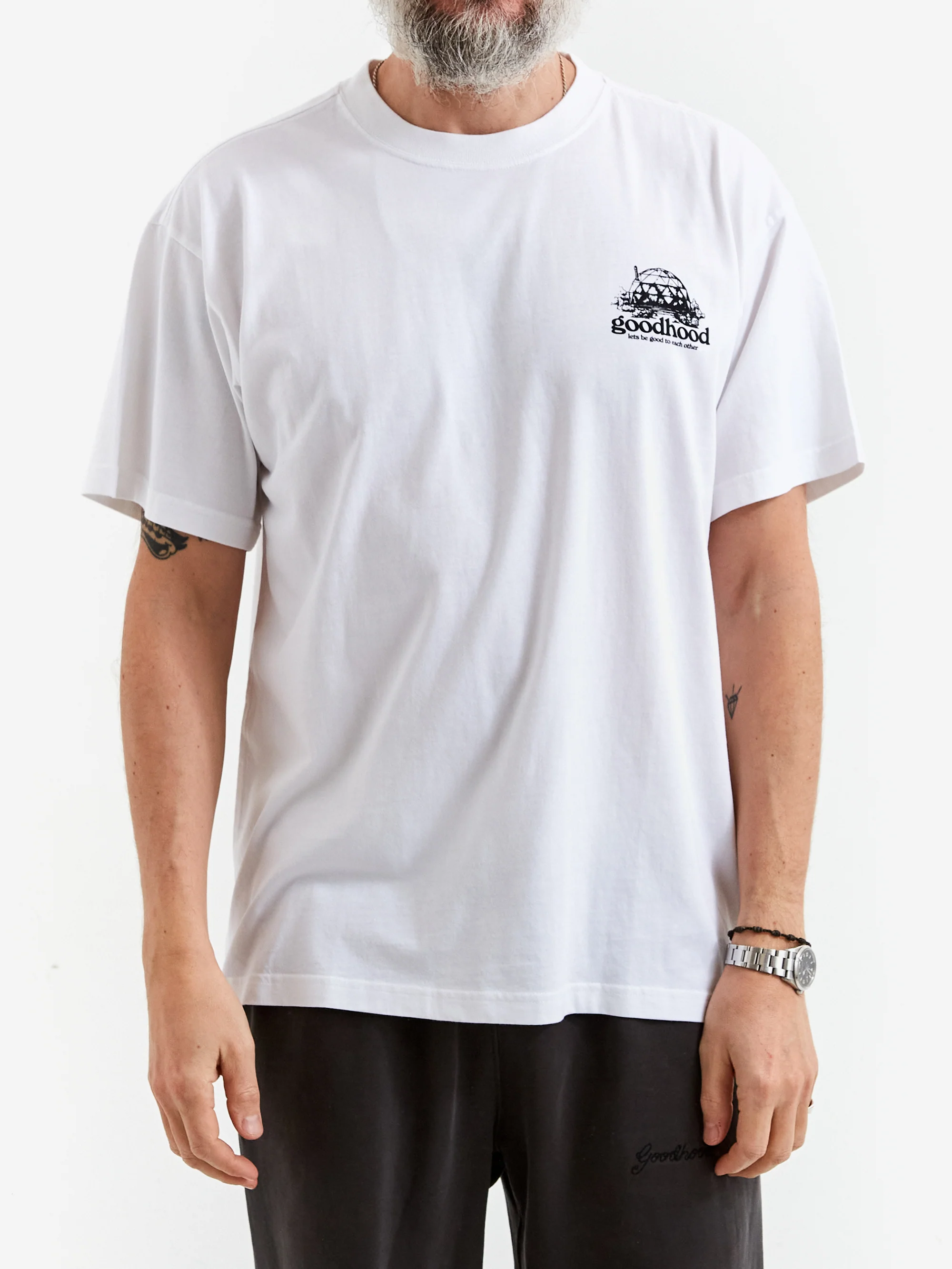 Goodhood Worldwide Good To Each Other T-Shirt - White - Image 2