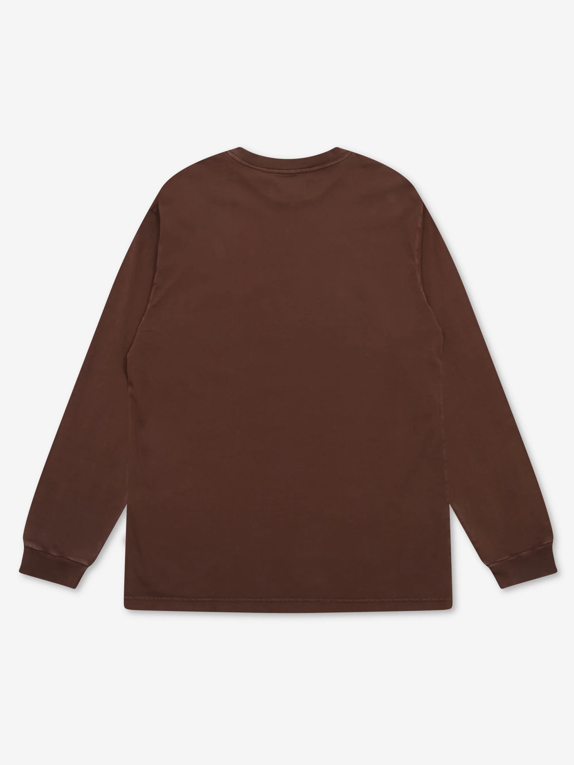 Goodhood Worldwide Long Sleeve G Pocket T-Shirt - Faded Brown - Image 6