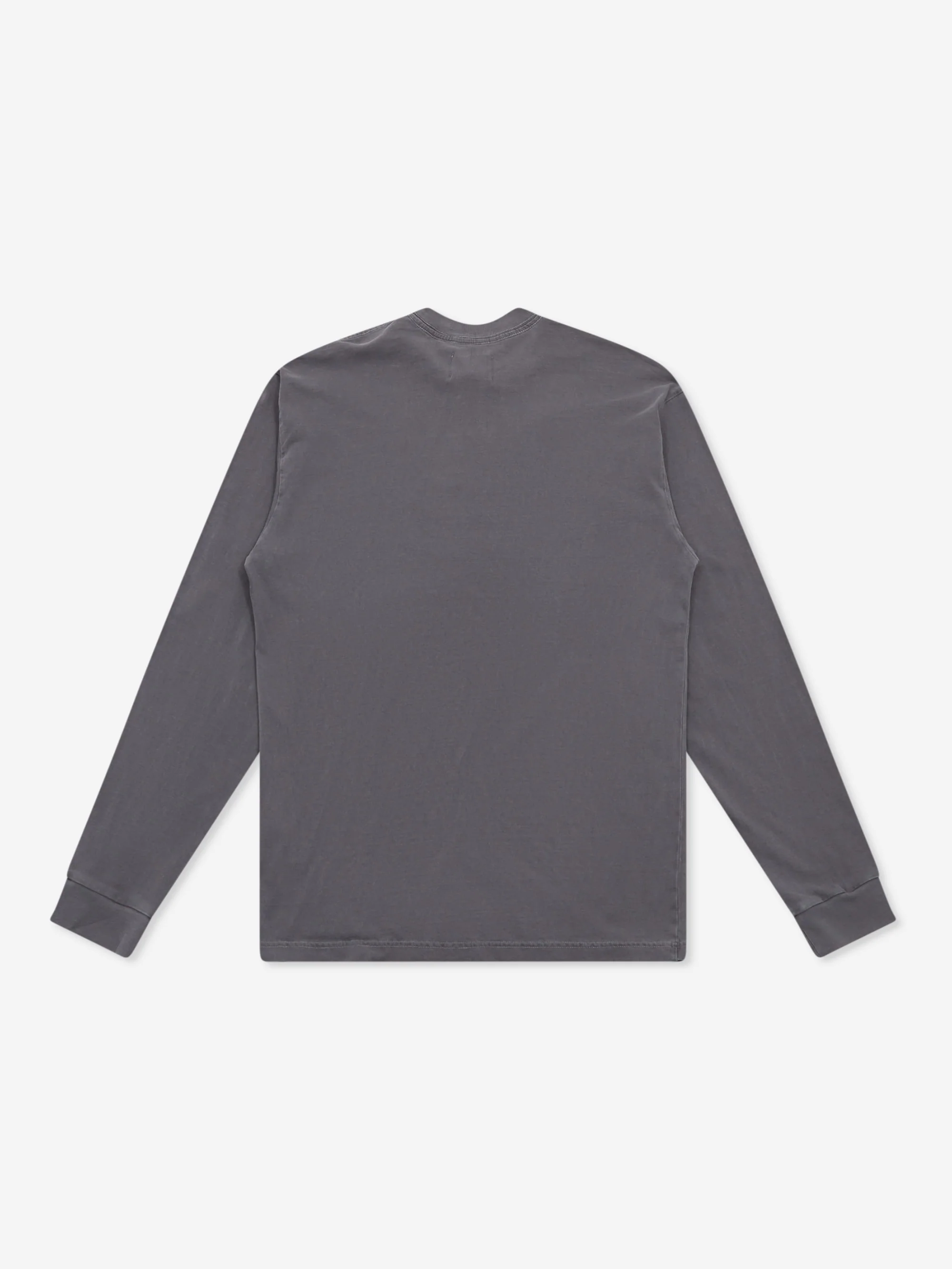 Goodhood Worldwide Long Sleeve G Pocket T-Shirt - Faded Charcoal - Image 6