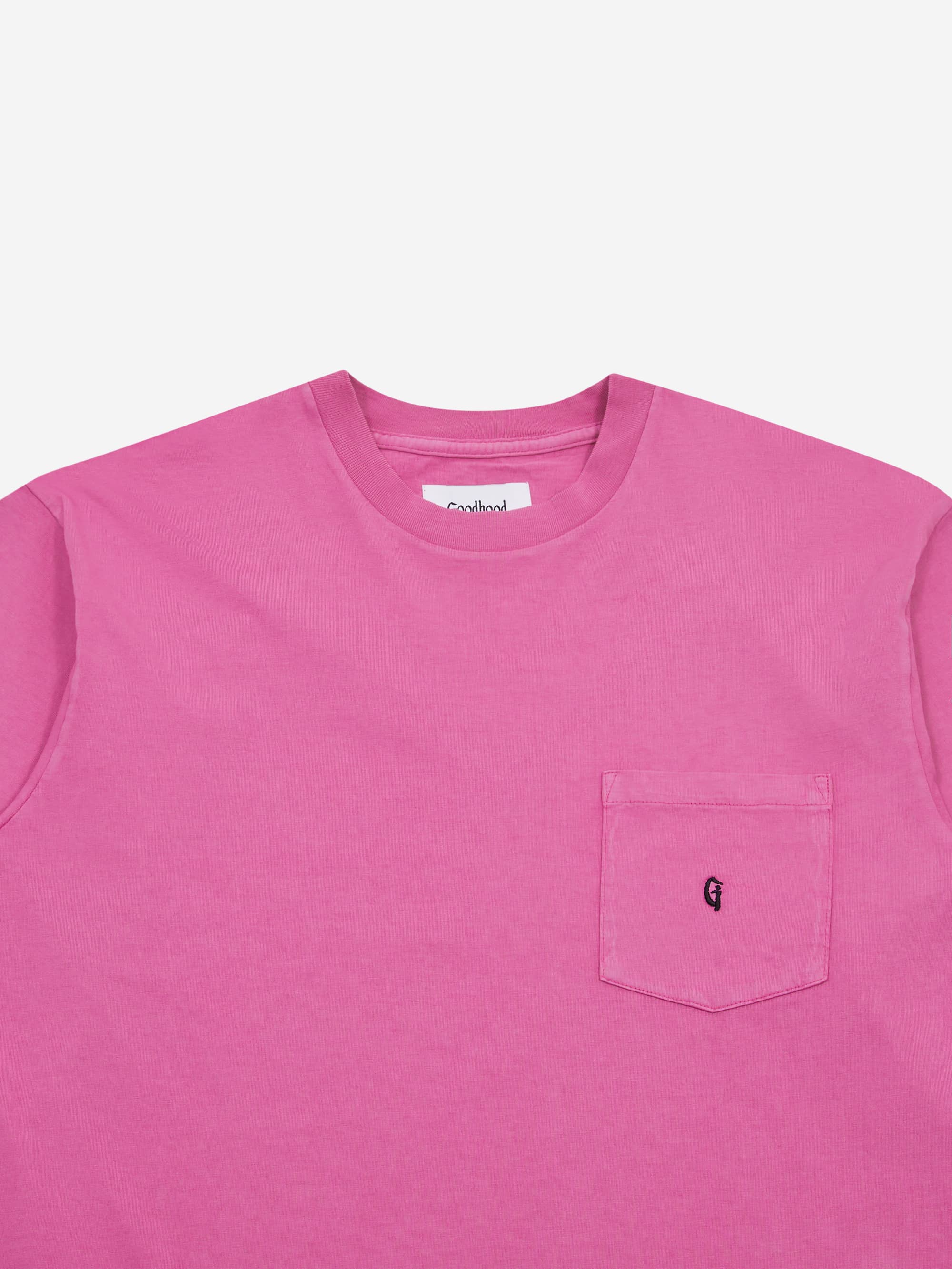 Goodhood Worldwide Long Sleeve G Pocket T-Shirt - Fuschia - Image 4