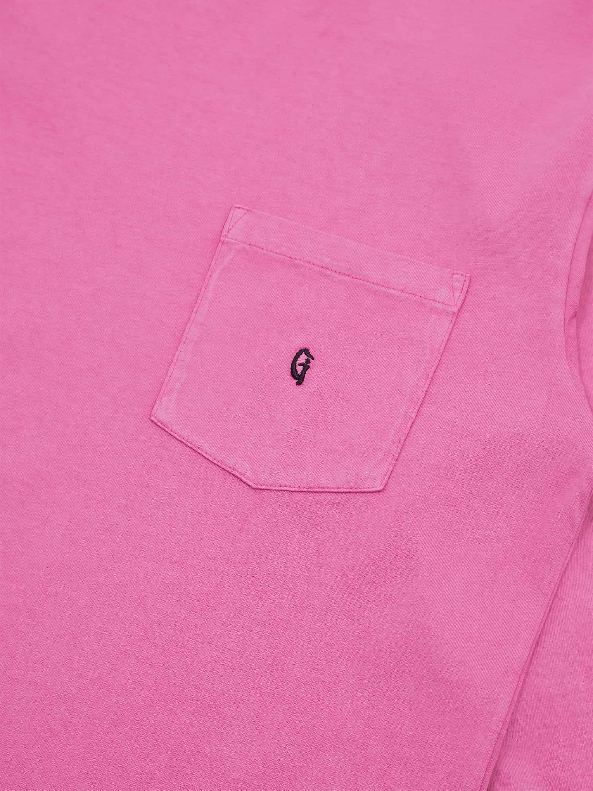 Goodhood Worldwide Long Sleeve G Pocket T-Shirt - Fuschia - Image 5
