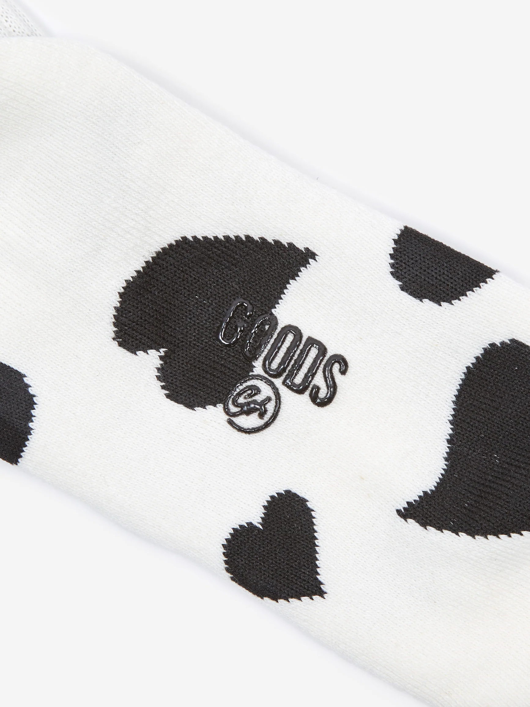 Goodhood Worldwide Love Sock - White/Black - Image 3
