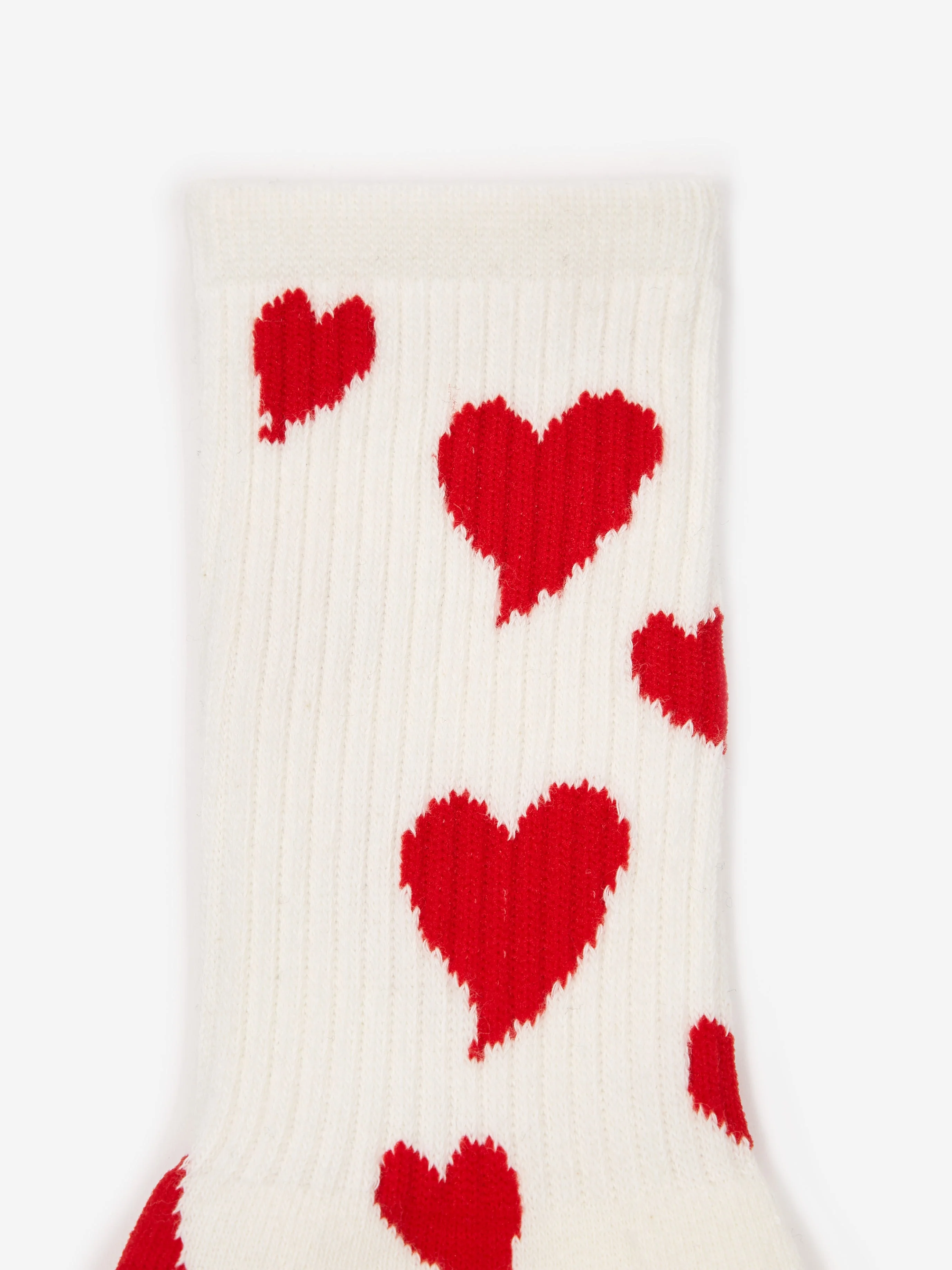 Goodhood Worldwide Lovers Sock - White/Red - Image 2