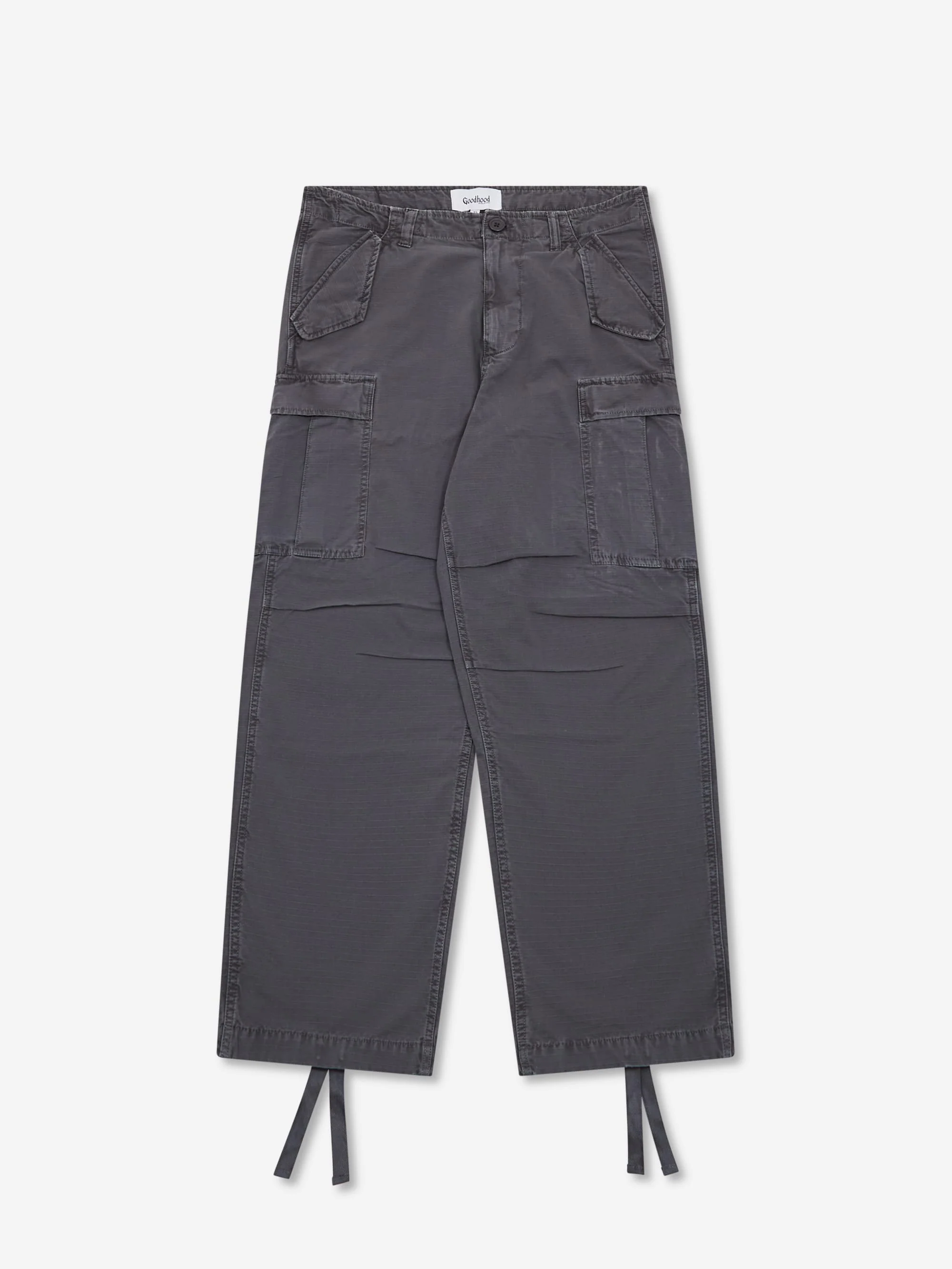 Goodhood Worldwide Military Fatigue Pant - Faded Black