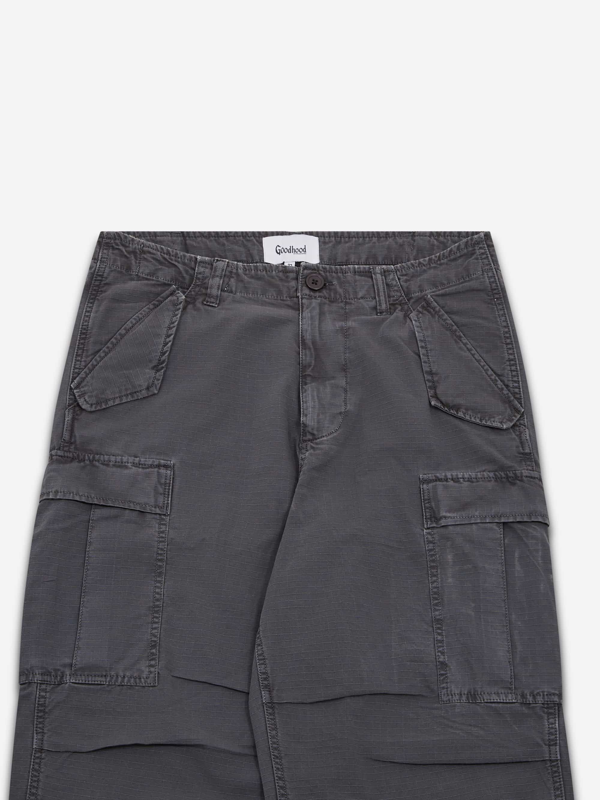 Goodhood Worldwide Military Fatigue Pant - Faded Black - Image 3