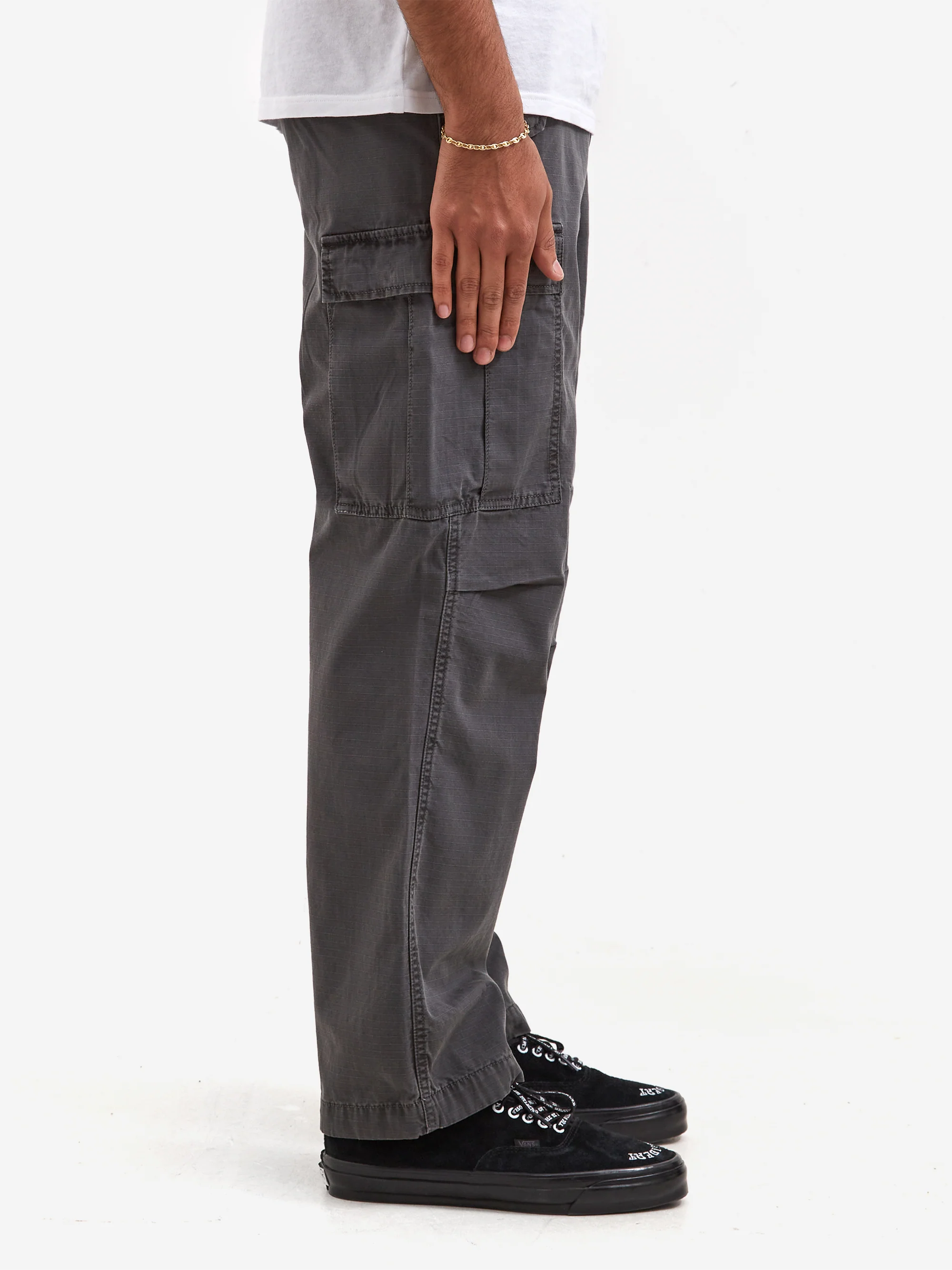 Goodhood Worldwide Military Fatigue Pant - Faded Black - Image 6