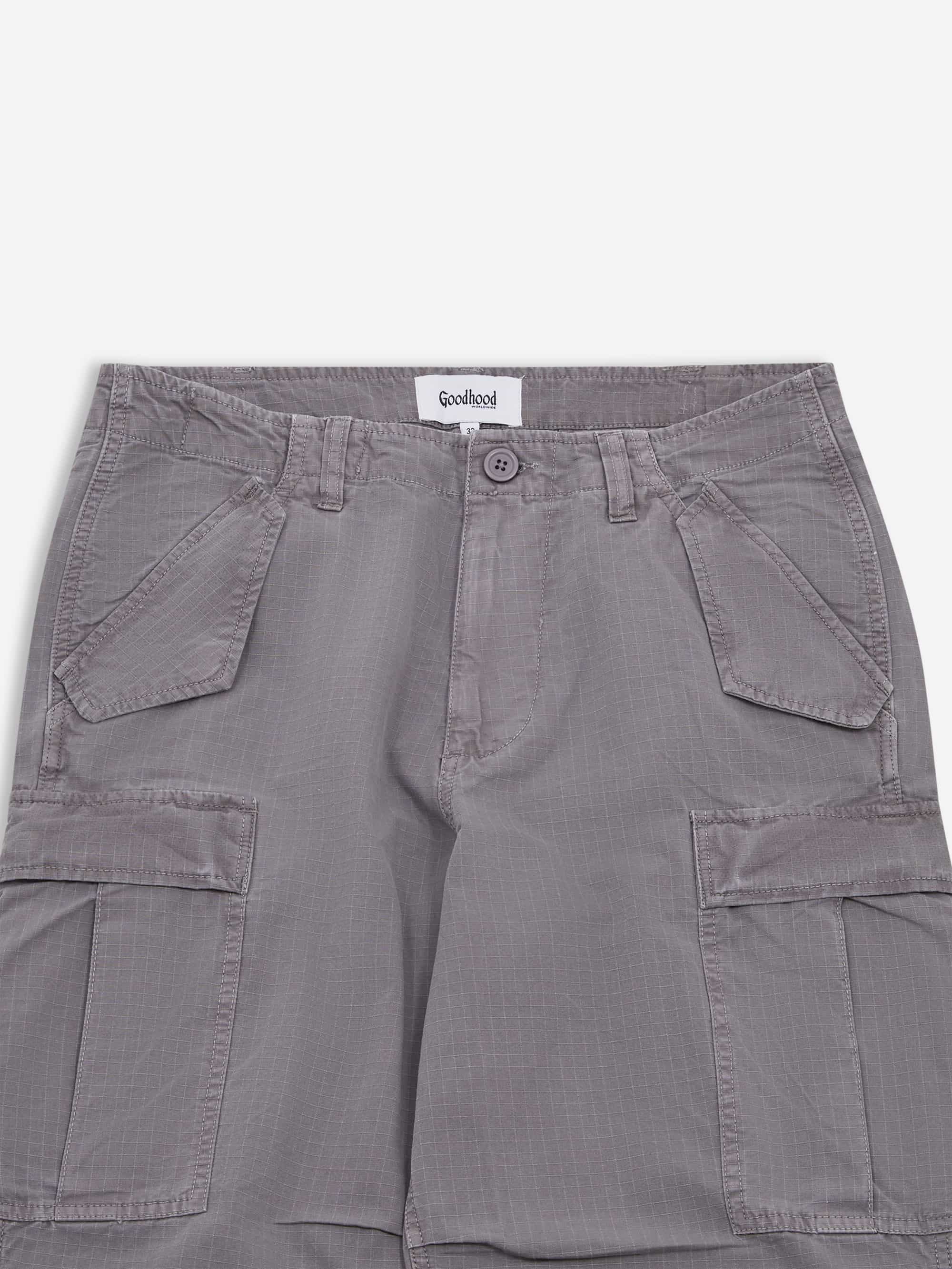 Goodhood Worldwide Military Fatigue Pant - Faded Grey - Image 4