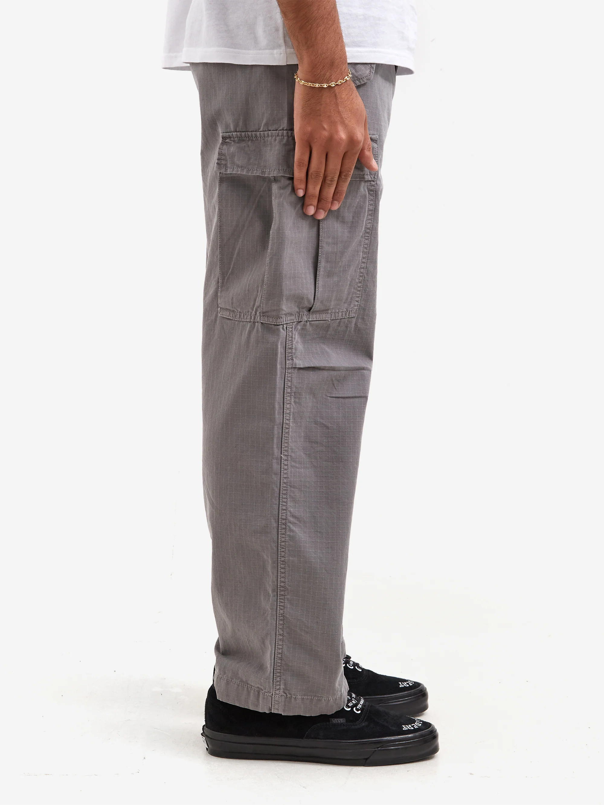 Goodhood Worldwide Military Fatigue Pant - Faded Grey - Image 9