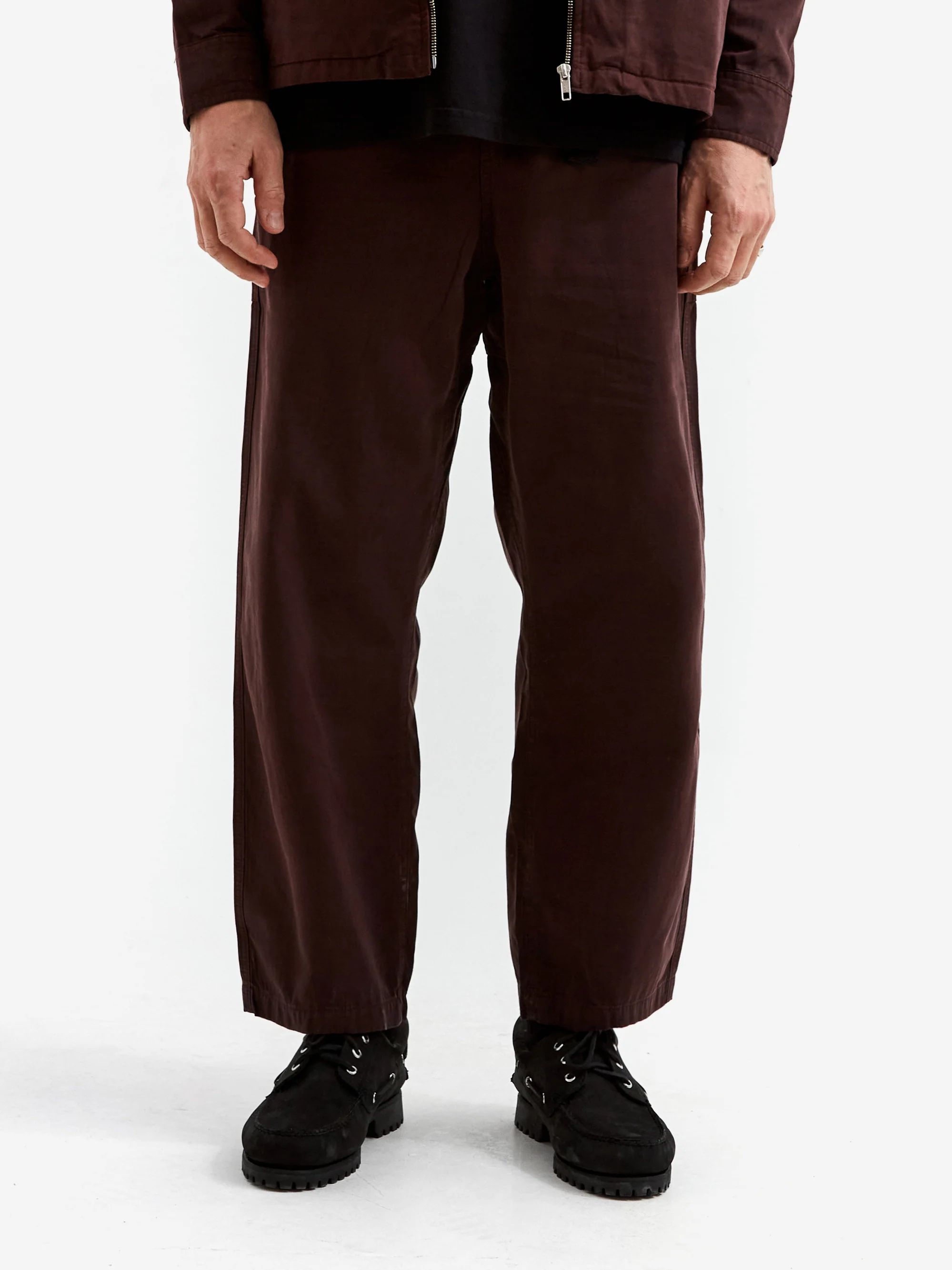 Goodhood Worldwide Military Pant - Chocolate Brown - Image 2