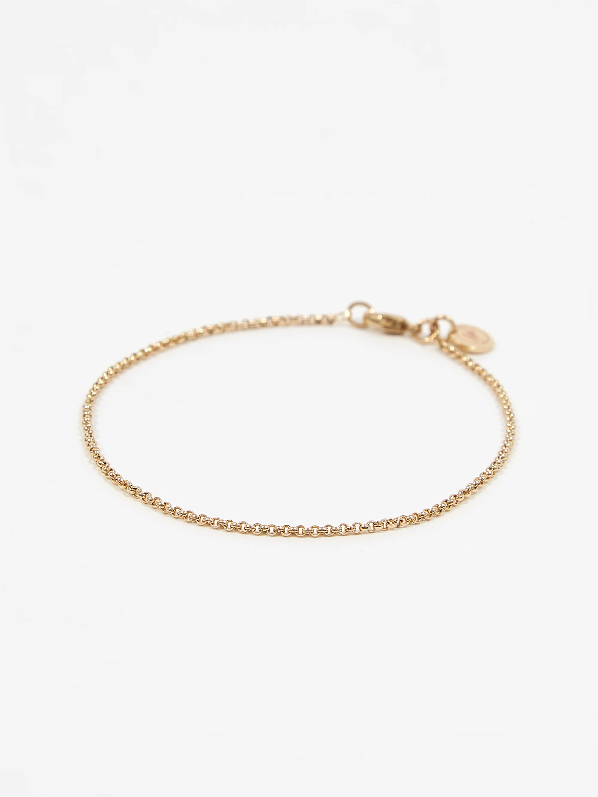 Goodhood Worldwide Minibel Curb Bracelet / 9ct Gold  / 19cm - Image 4