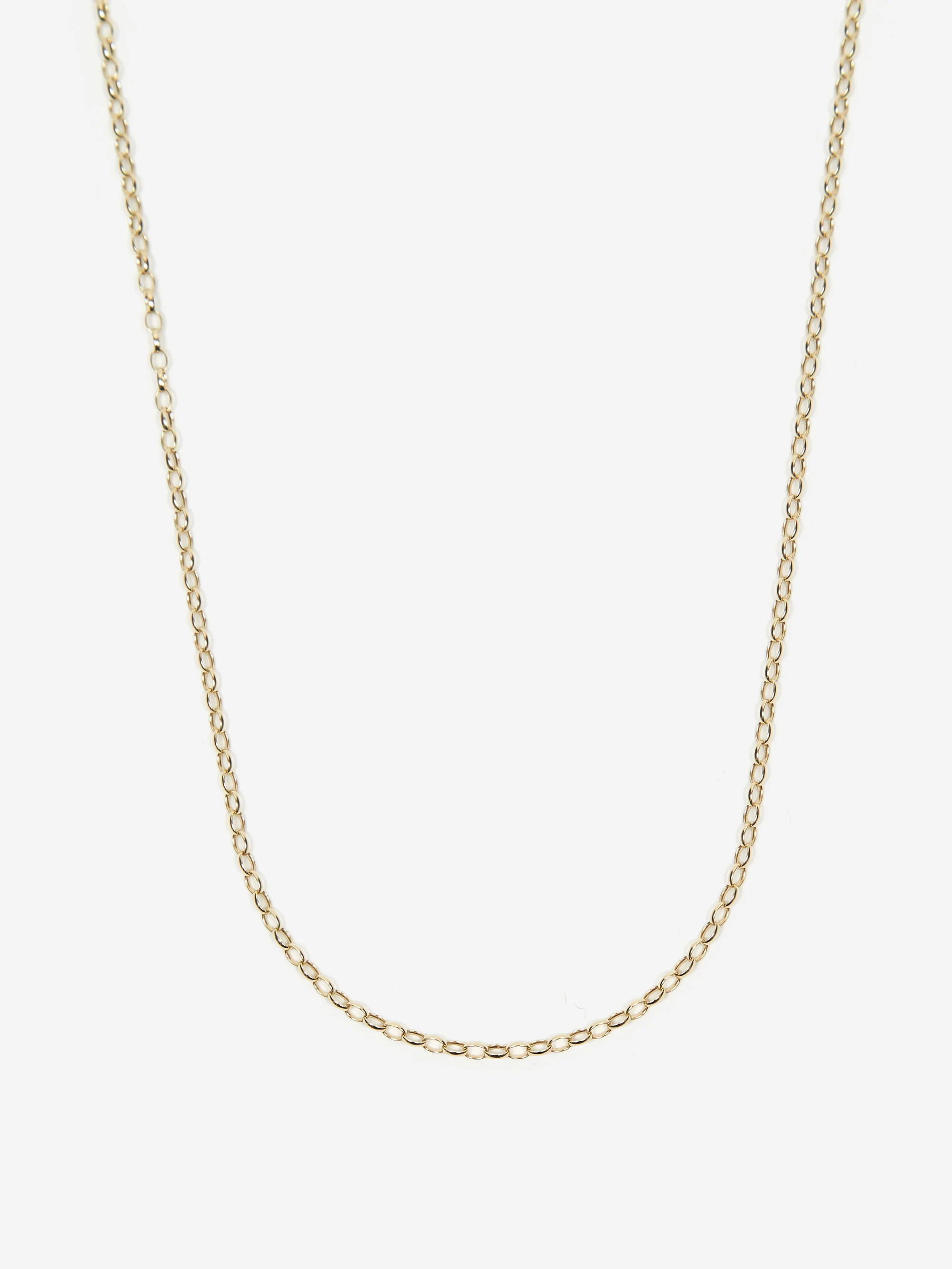 Goodhood Worldwide Minibel Curb Necklace Yellow 9ct Gold - 50cm