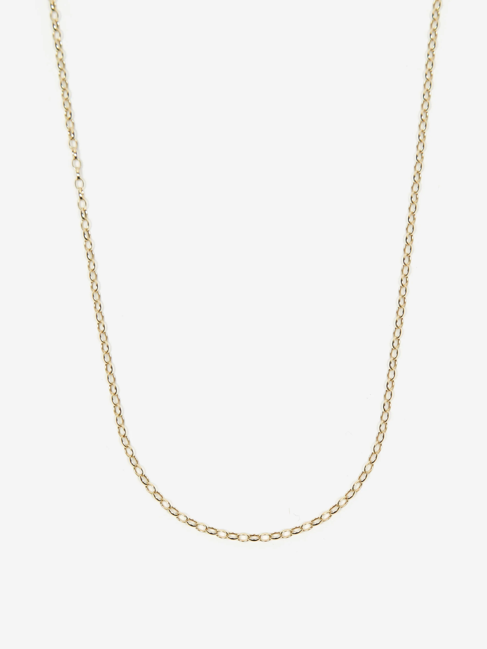 Goodhood Worldwide Minibel Curb Necklace Yellow 9ct Gold - 70cm