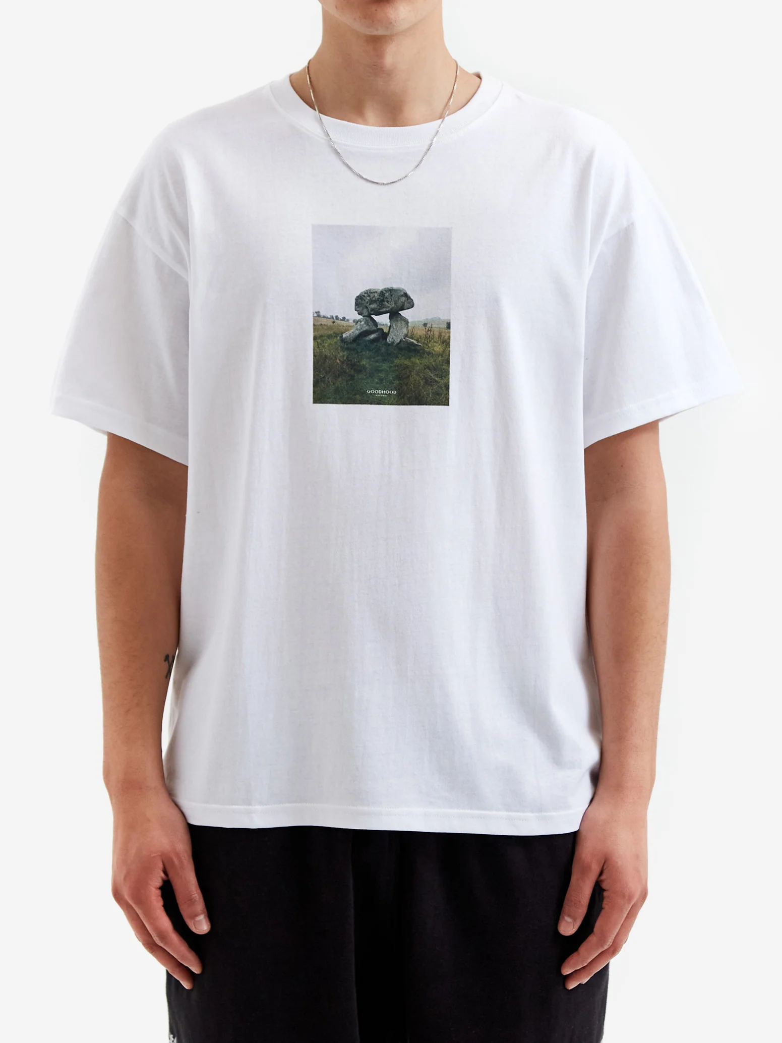 Goodhood Worldwide Monument T-Shirt - White - Image 2