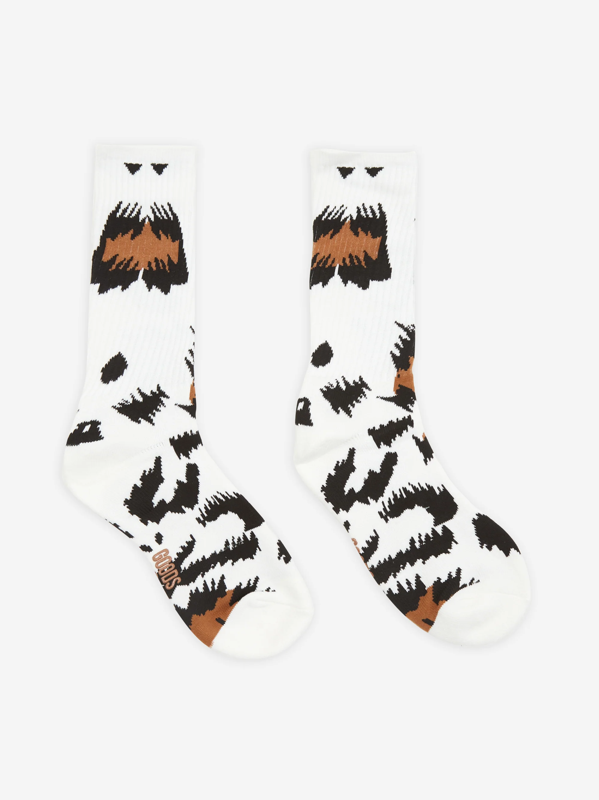 Goodhood Worldwide Neo Leopard Sock - Beige