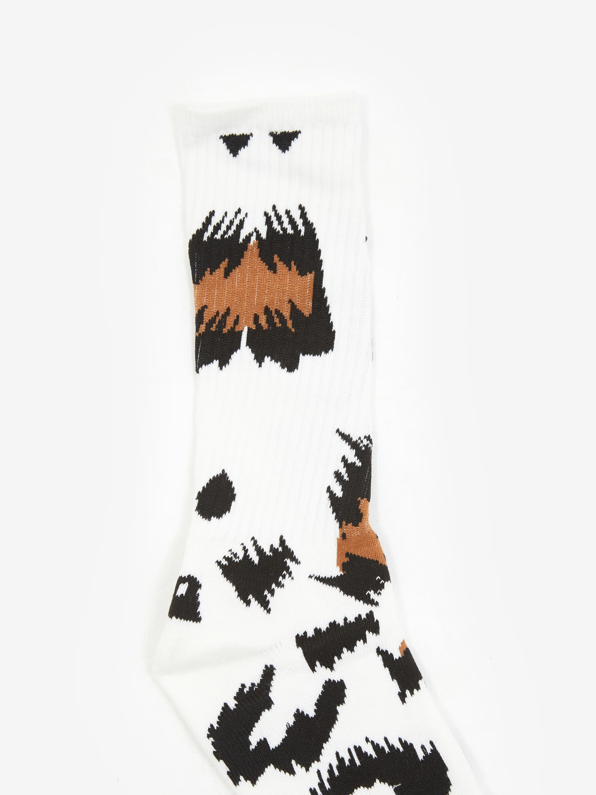 Goodhood Worldwide Neo Leopard Sock - Beige - Image 2
