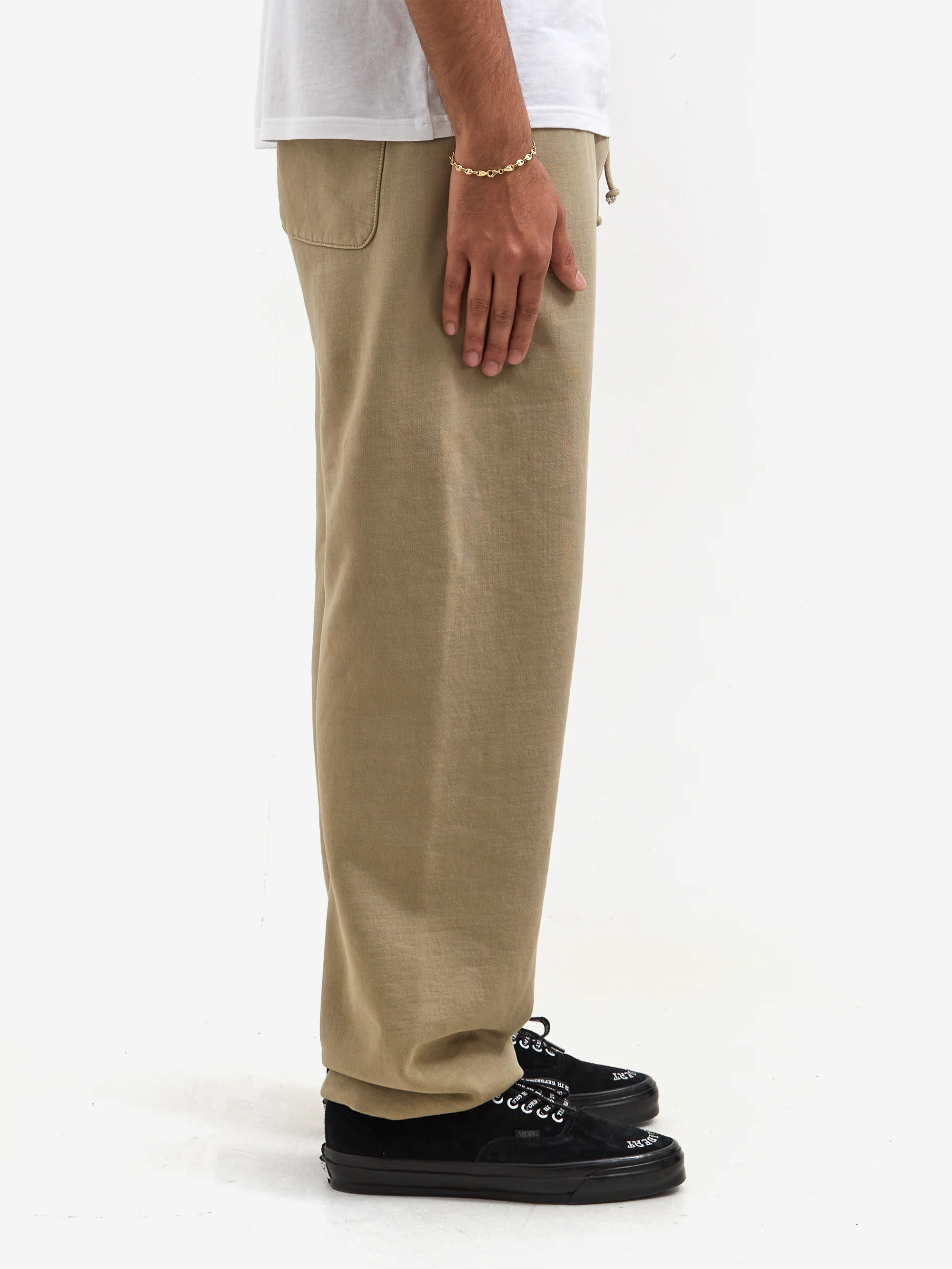 Goodhood Worldwide Overdyed G Sweatpant - Faded Olive - Image 6