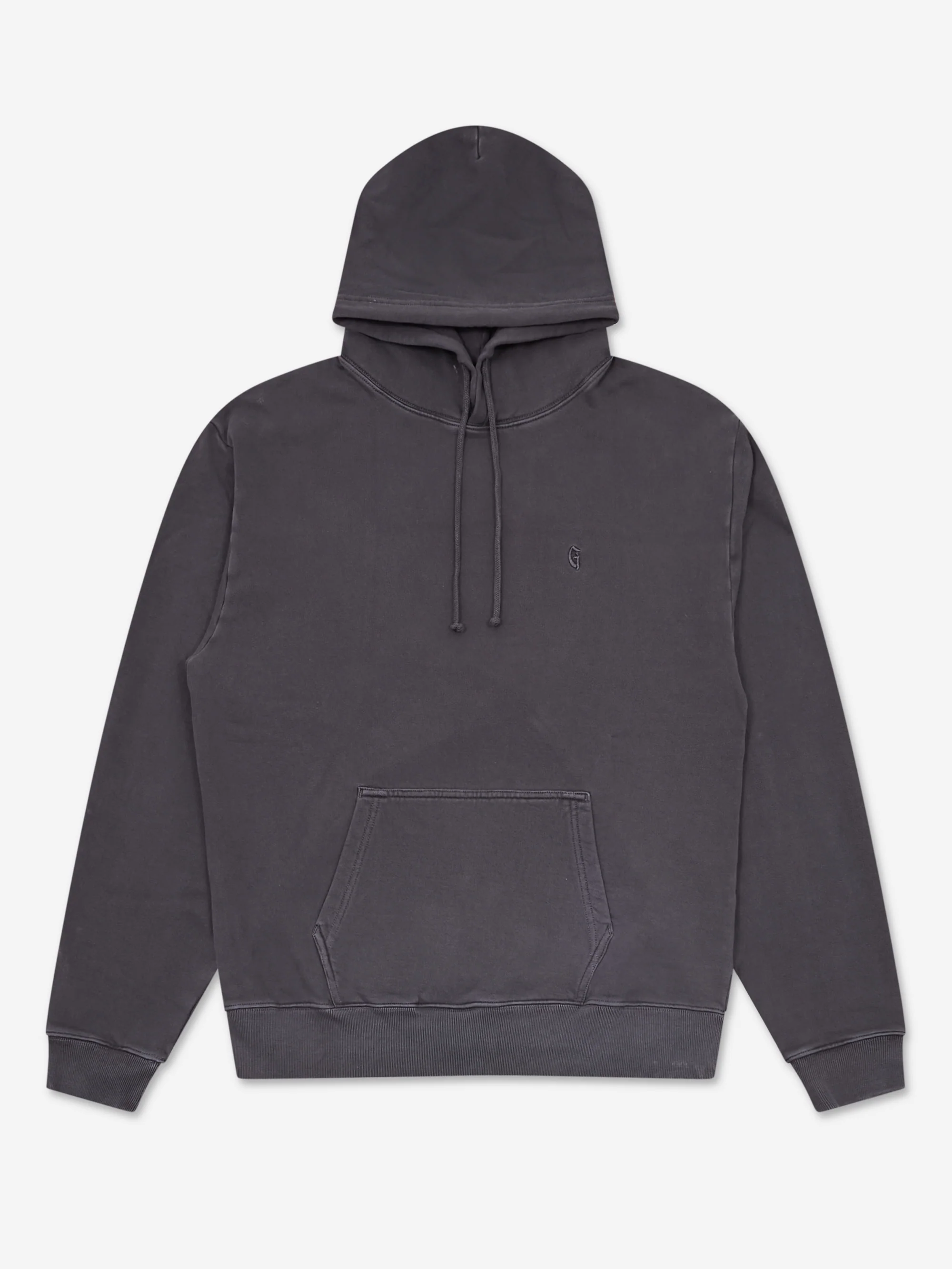 Goodhood Worldwide Overdyed G Hoodie - Washed Black