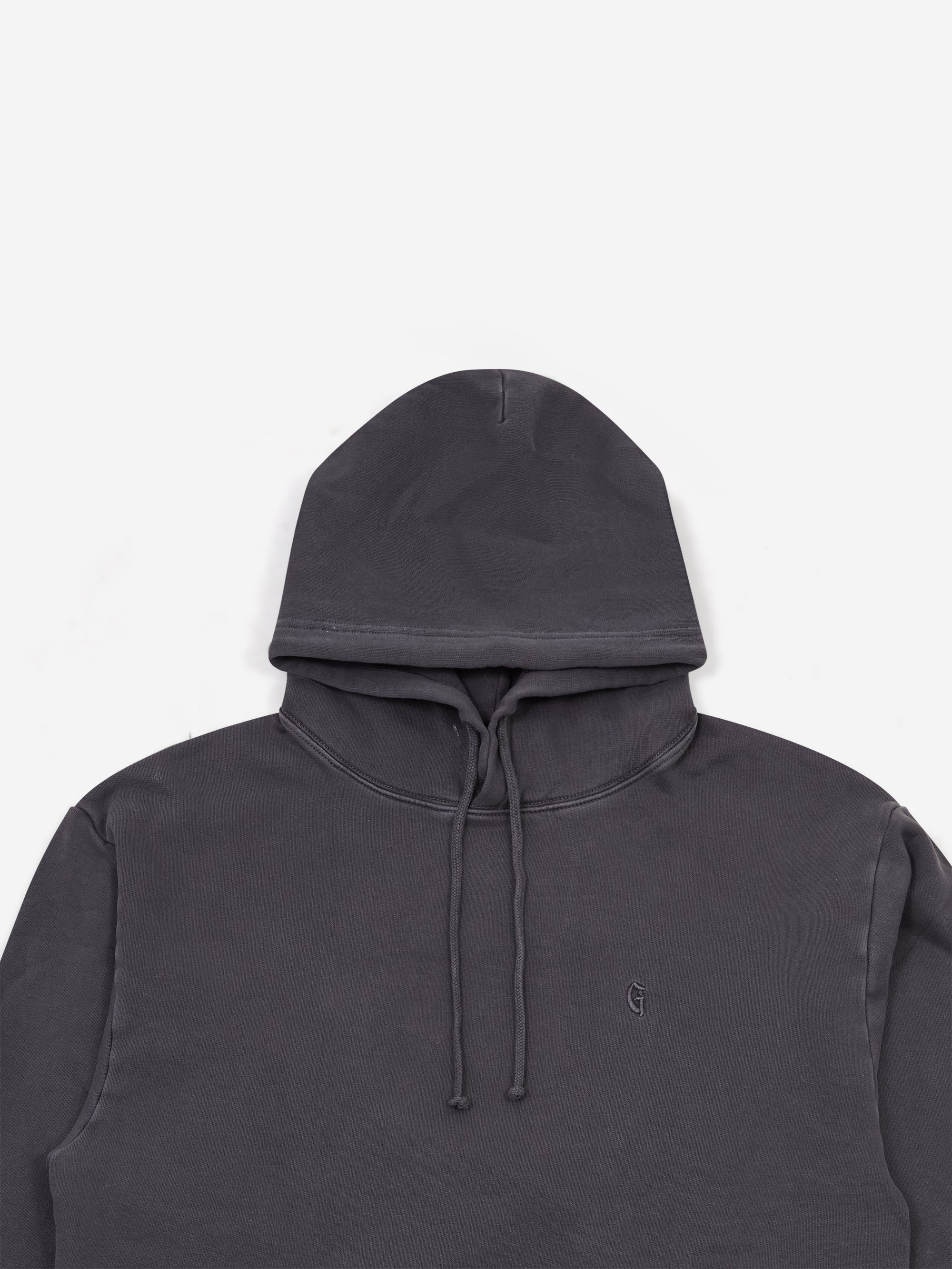Goodhood Worldwide Overdyed G Hoodie - Washed Black - Image 4