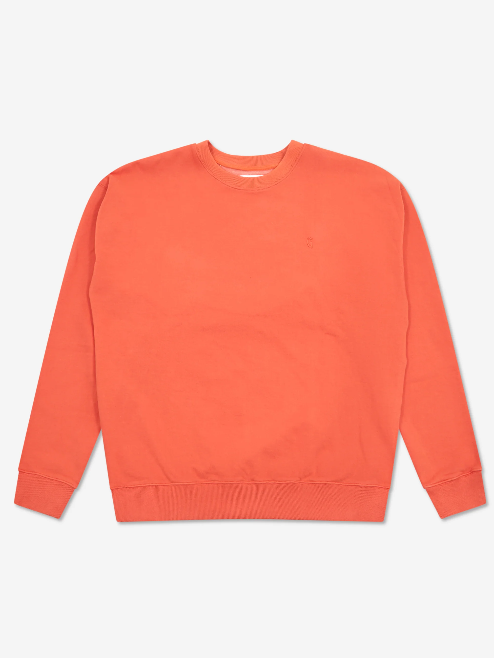 Goodhood Worldwide Overdyed Sweatshirt - Washed Orange