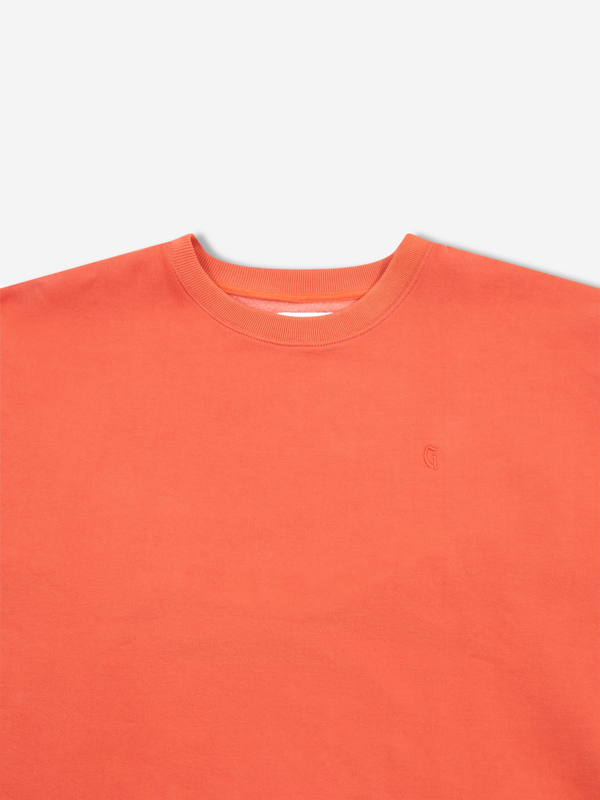 Goodhood Worldwide Overdyed Sweatshirt - Washed Orange - Image 3