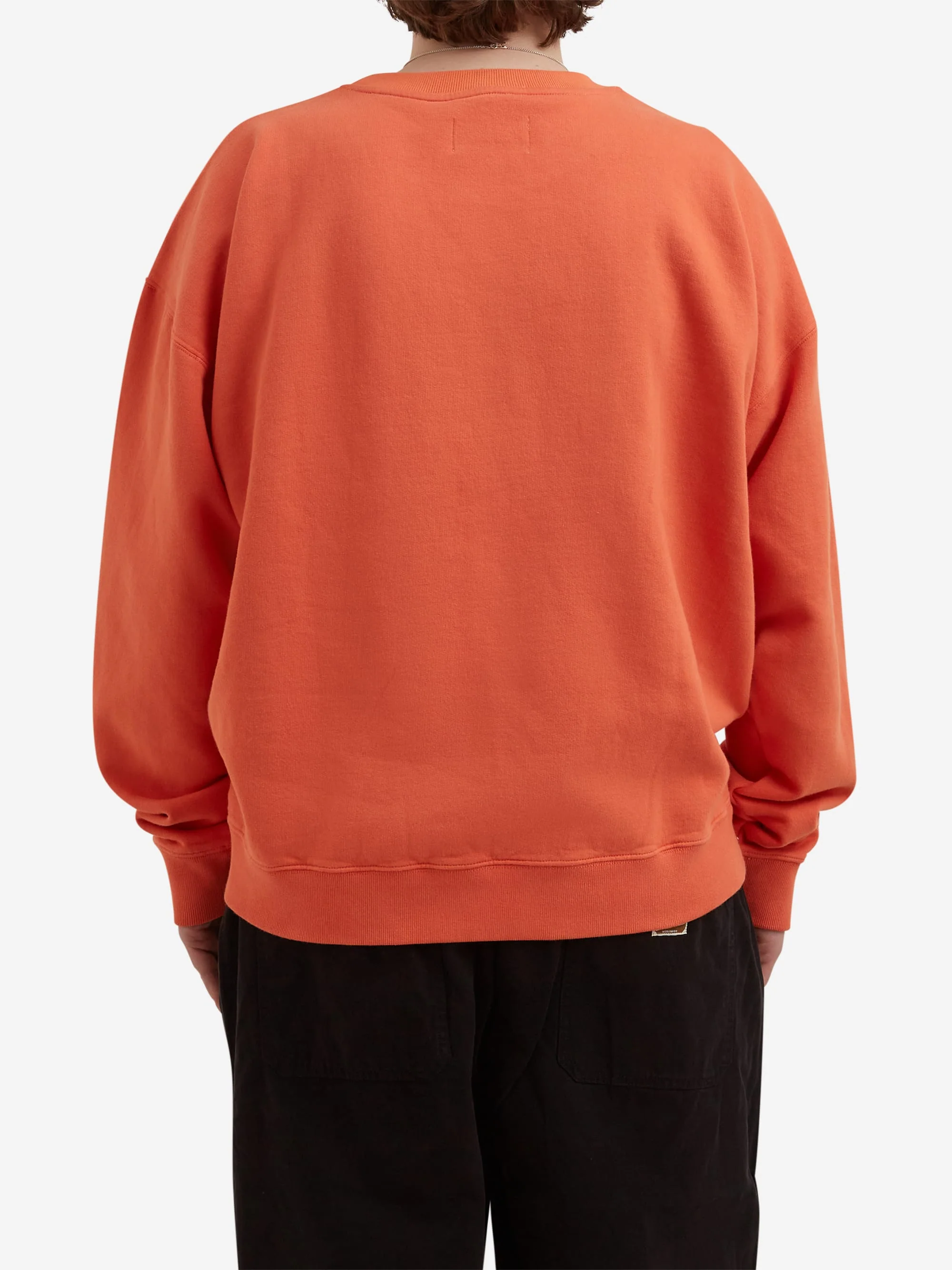 Goodhood Worldwide Overdyed Sweatshirt - Washed Orange - Image 5