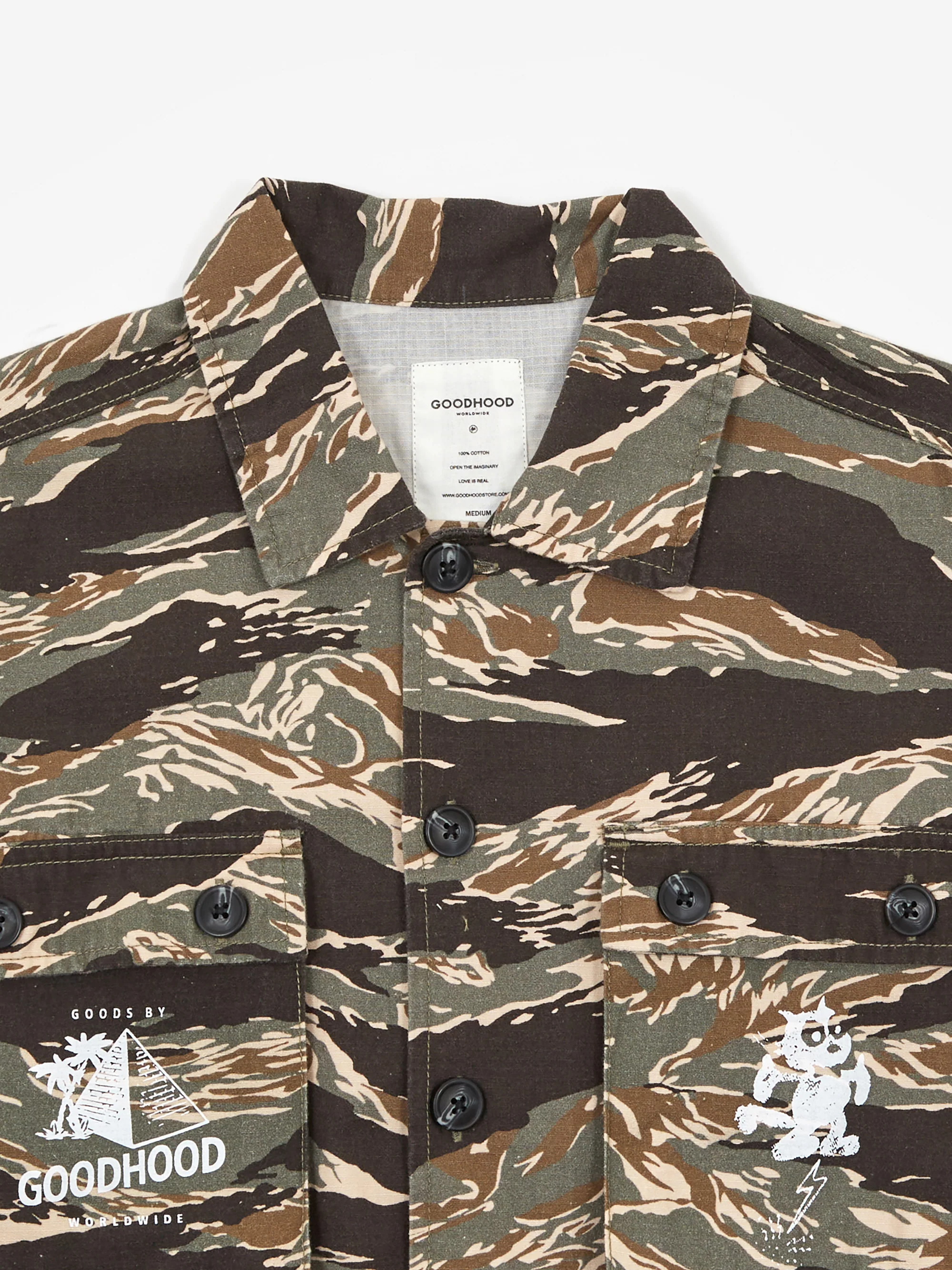 Goodhood Worldwide Overshirt - Tiger Camo - Image 3