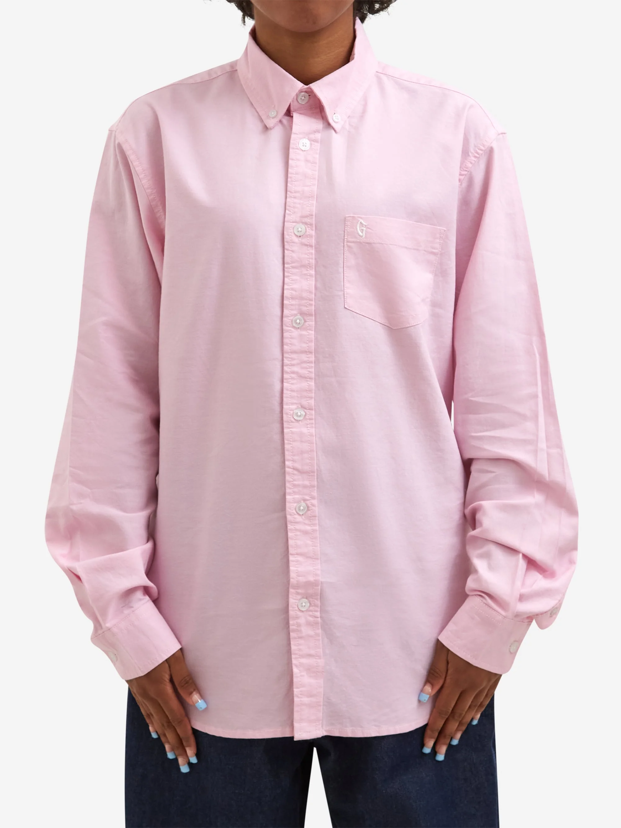 Goodhood Worldwide Oxford Shirt - Pink - Image 2