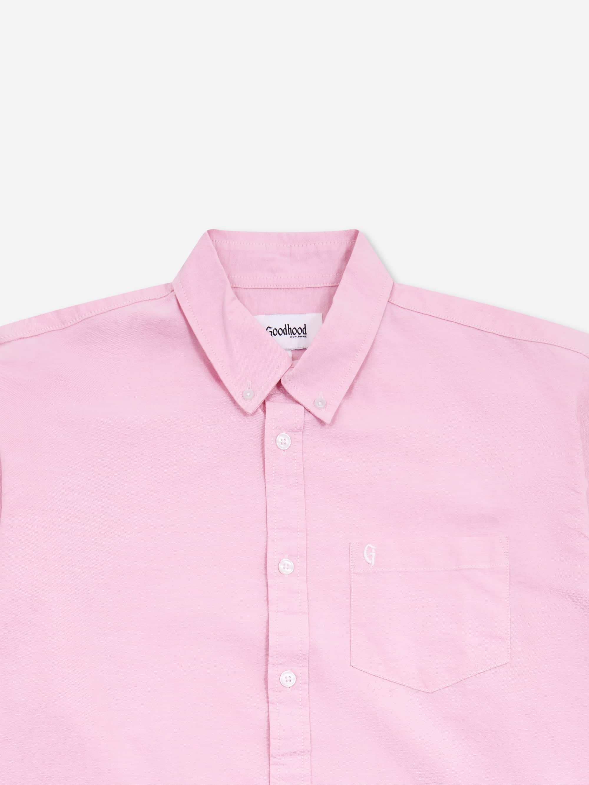 Goodhood Worldwide Oxford Shirt - Pink - Image 3