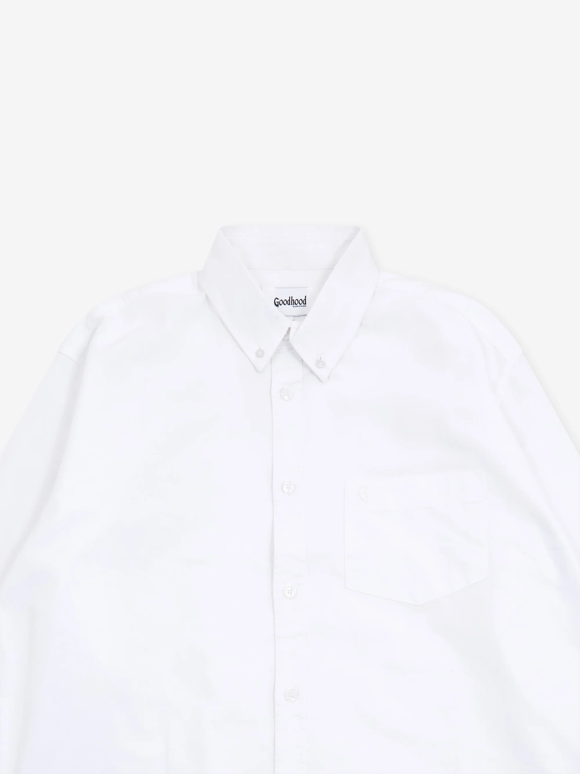 Goodhood Worldwide Oxford Shirt - White - Image 3