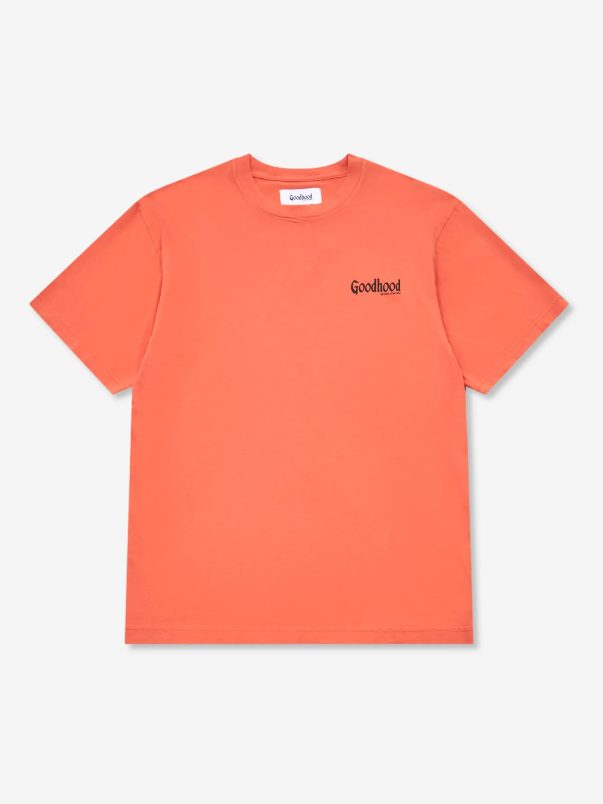 Goodhood Worldwide Printed Logo T-Shirt - Washed Orange
