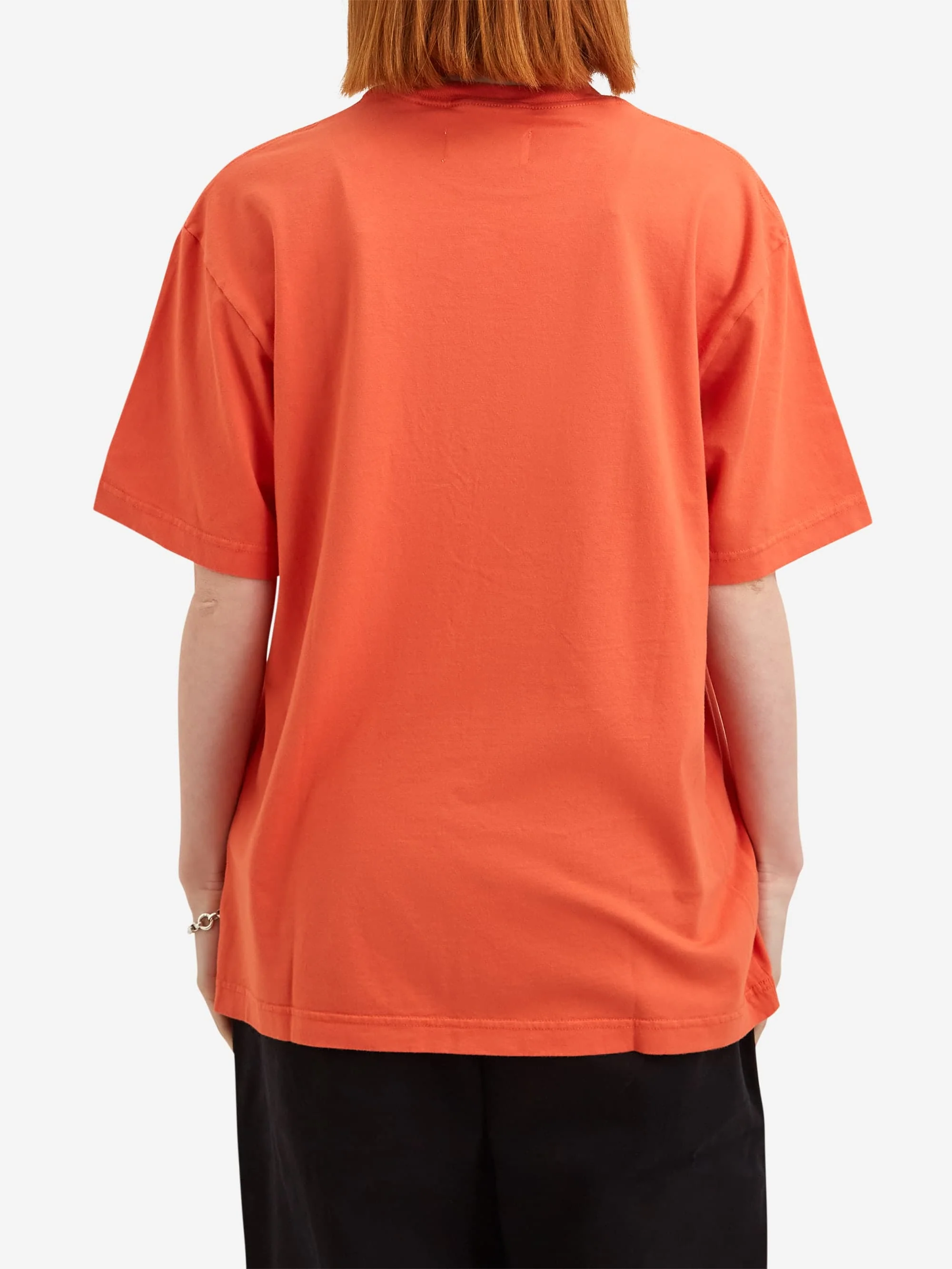 Goodhood Worldwide Printed Logo T-Shirt - Washed Orange - Image 9